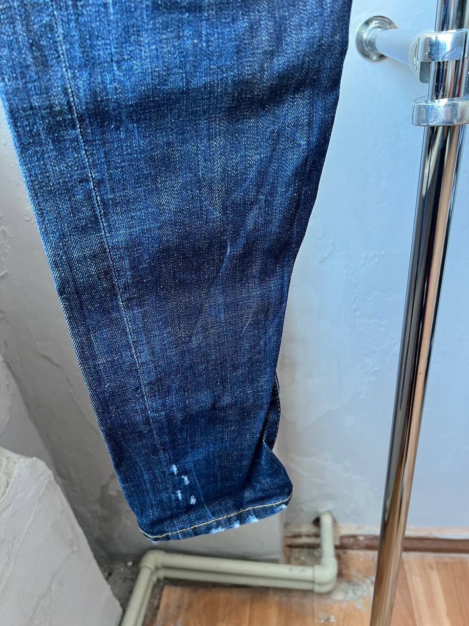 Dsquared2 2017 DSQUARED 2 BLUE ARTIFICIALLY WORN SEXY TWIST PANTS 46 Size US 44 / EU 60 - 8 Thumbnail