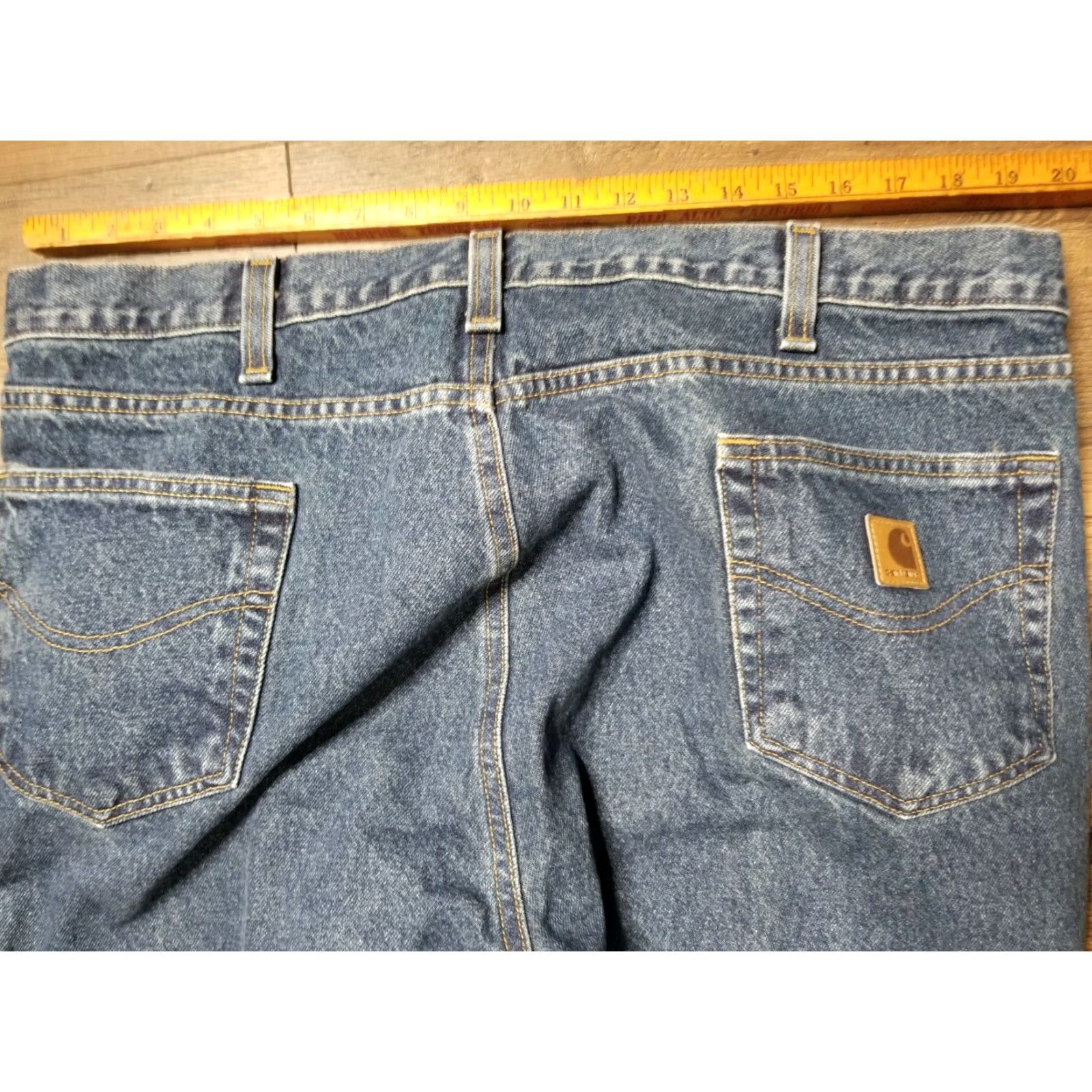 Carhartt Carhartt Jeans Denim Traditional Fit Blue Jeans 40x30 Regular 5-Pocket Mens USA Western Style Carhartt Traditonal Fit Size US 40 / EU 56 - 4 Thumbnail