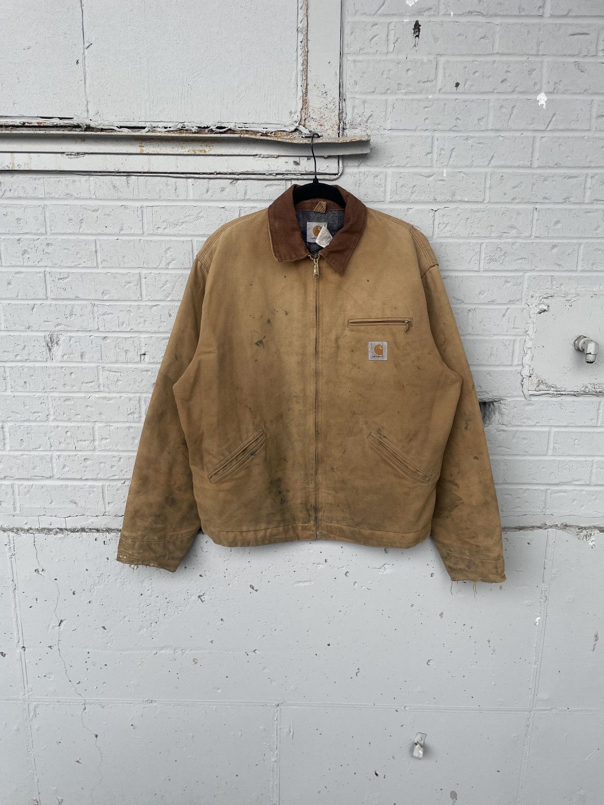 Carhartt 90s Carhartt Detroit J01 faded and distressed jacket Size US XL / EU 56 / 4 - 3 Thumbnail