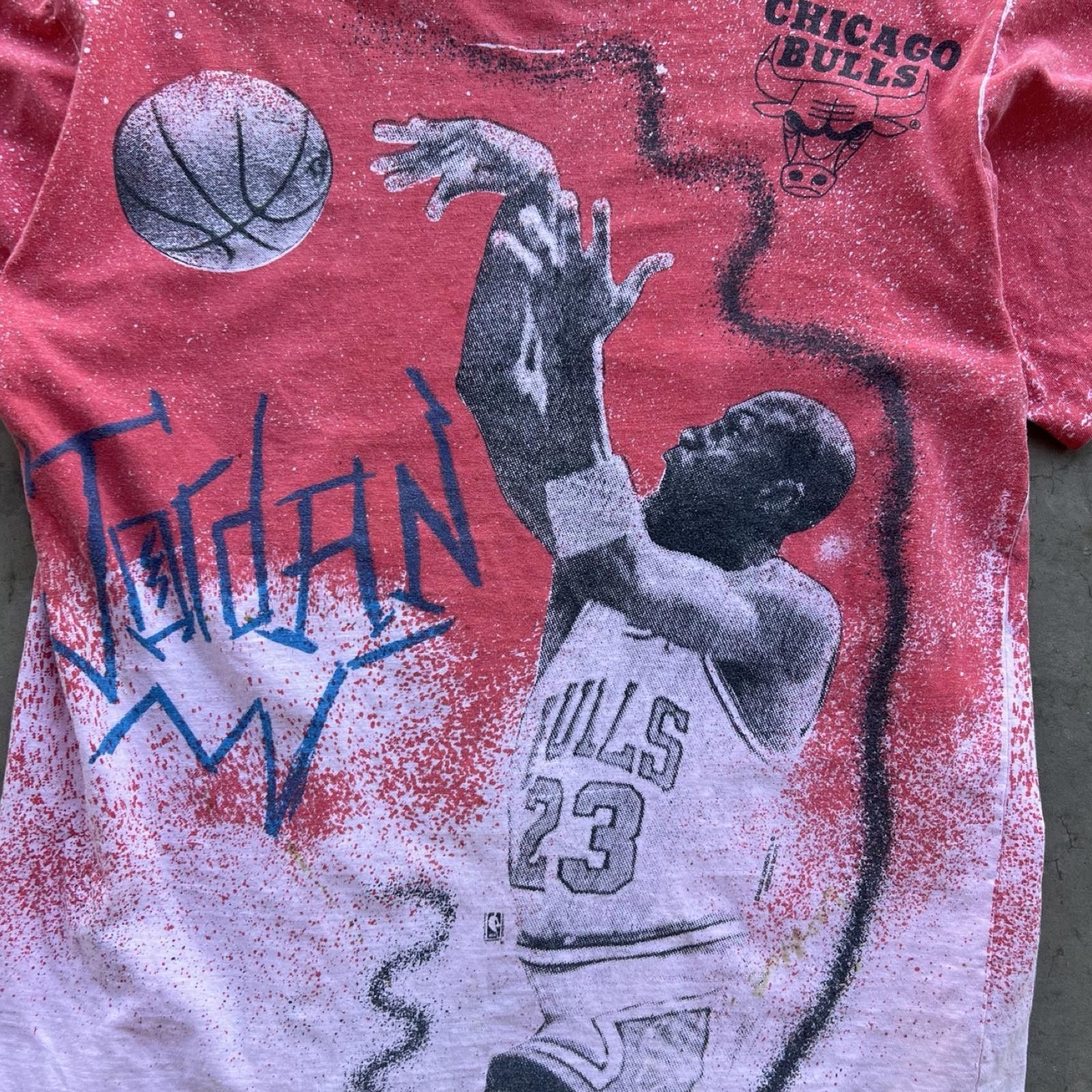 Designer 90s Micheal Jordan AOP Vintage Rare Size US L / EU 52-54 / 3 - 9 Thumbnail