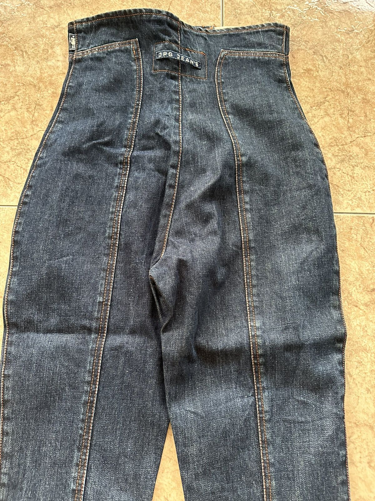 Jean Paul Gaultier JPG high waisted bondage jeans Size 24" / US 00 / IT 34 - 7 Thumbnail