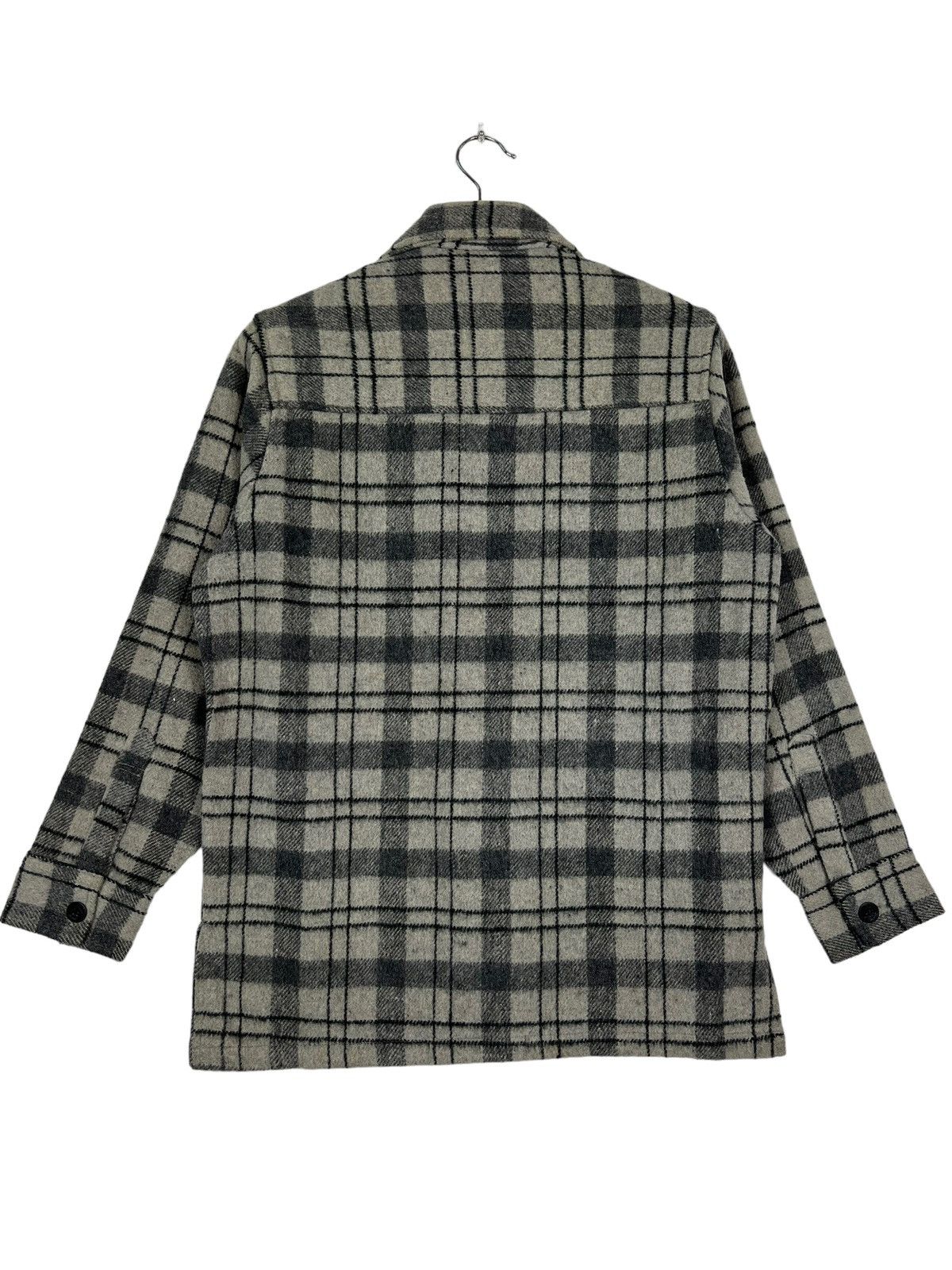 Japanese Brand × Vintage 🔥 VINTAGE STREET GUY PLAID WOOL CPO JACKET Size US M / EU 48-50 / 2 - 8 Thumbnail