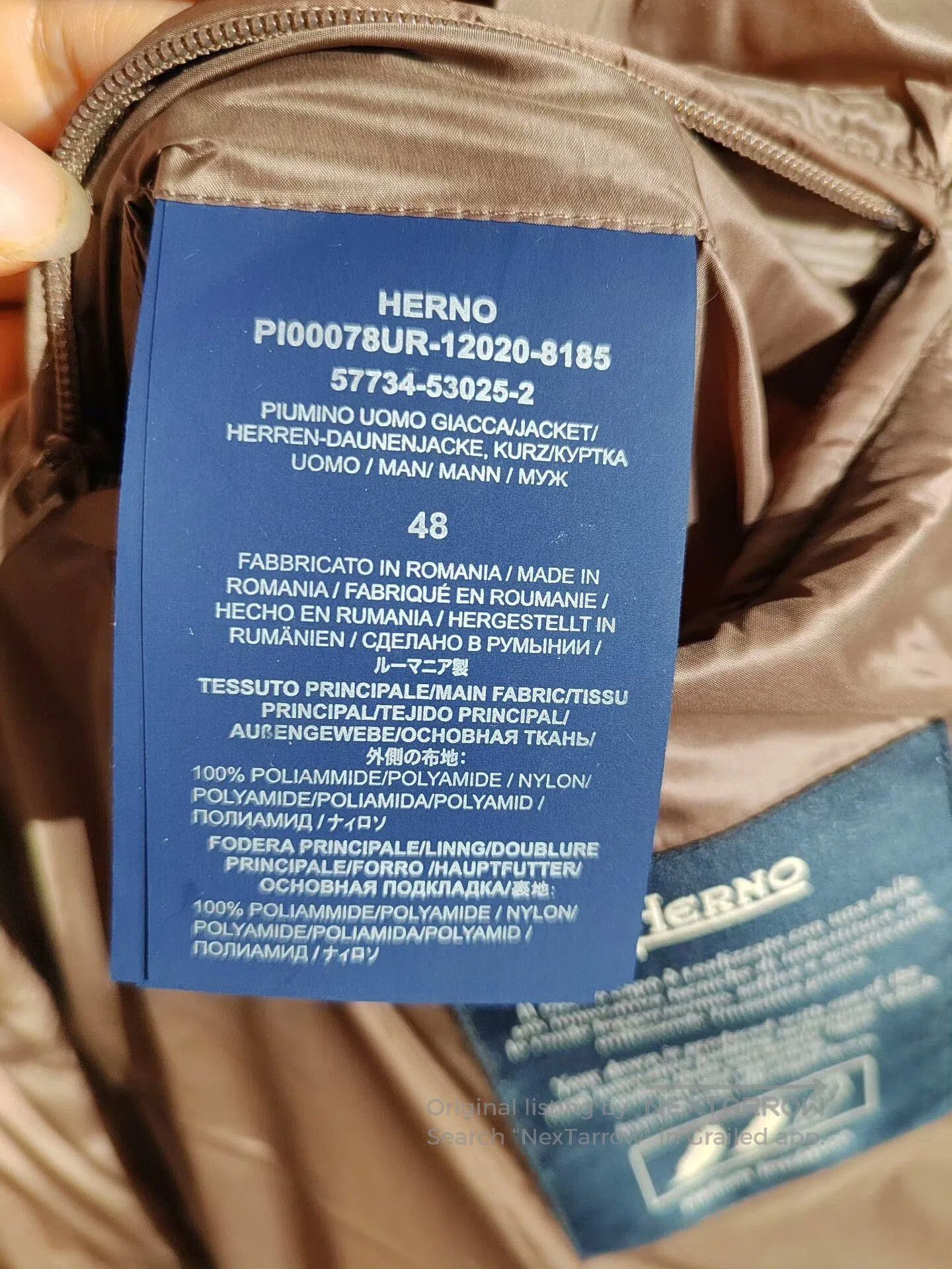 Herno Herno Padded Vest with Knit Sleeves. Size US M / EU 48-50 / 2 - 6 Thumbnail