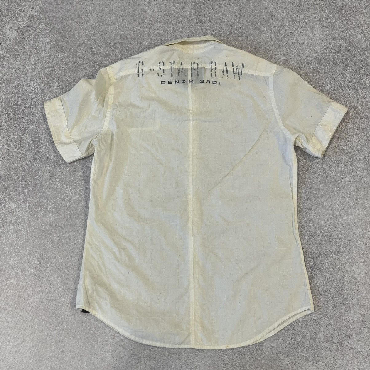 G-Star Creamy G-star raw button-up shirt with a unique design y2k Size US M / EU 48-50 / 2 - 12 Thumbnail