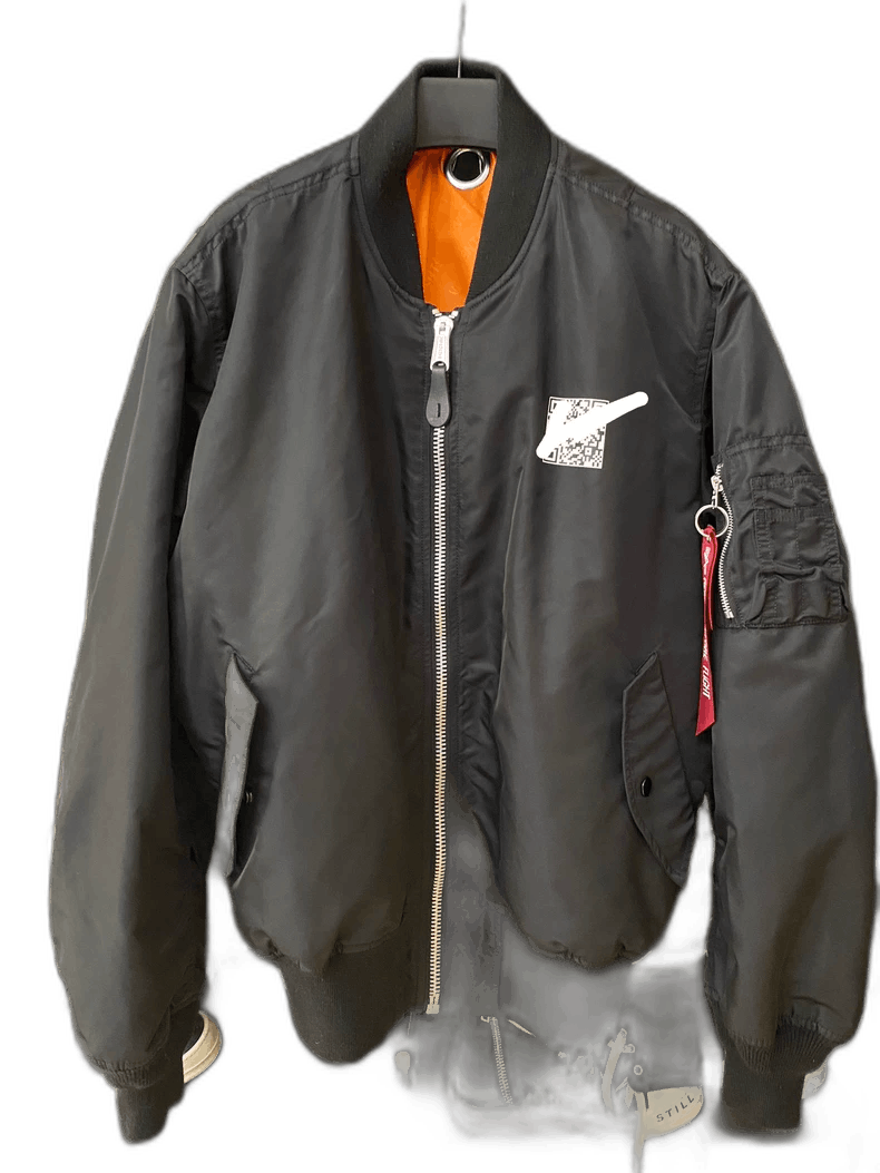 Vetements Vetements Black Bomber Jacket with QR Code Size US XS / EU 42 / 0 - 1 Thumbnail