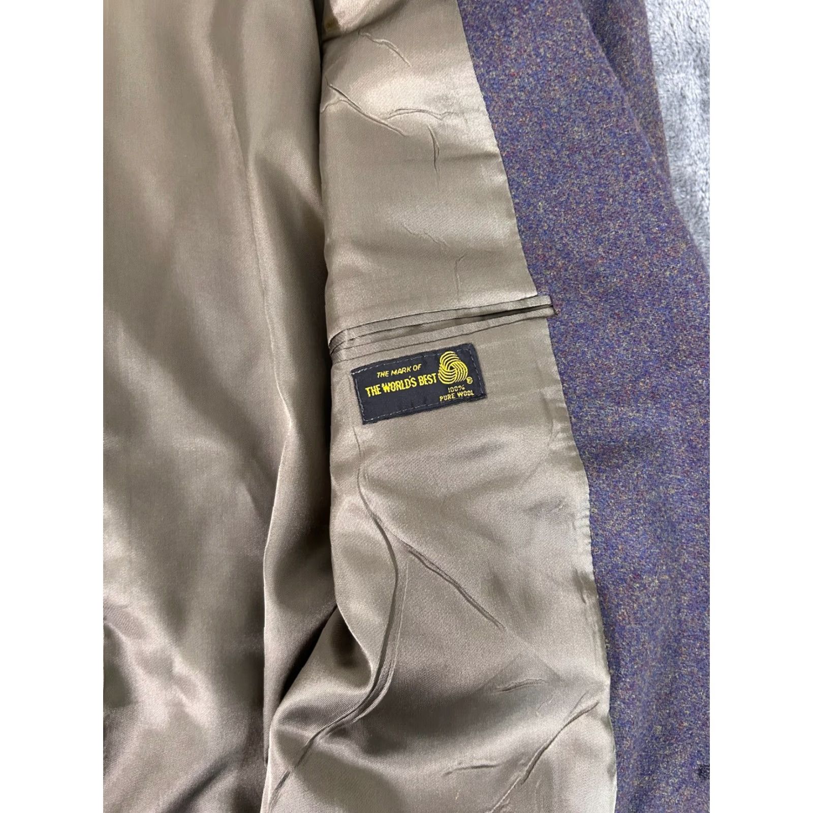 Vintage Strathmore by Anderson-Little Richman Brothers Blazer 48R Wool Tweed Green Men Sport Coat USA Made Size 48R - 4 Thumbnail
