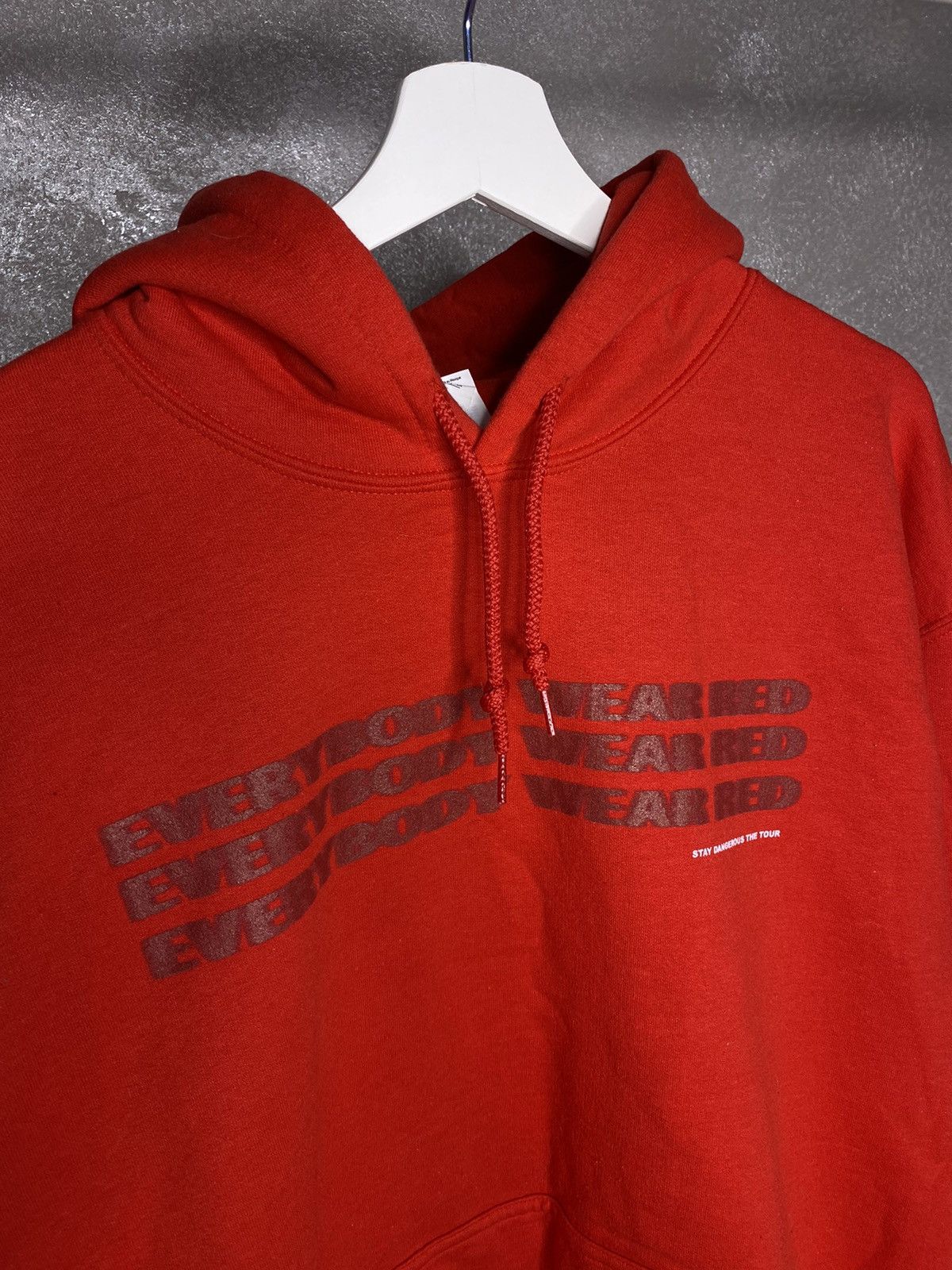 4HUNNID × Band Tees × Rap Tees YG Stay Dangerous The Tour Red Hoodie Size US L / EU 52-54 / 3 - 2 Thumbnail