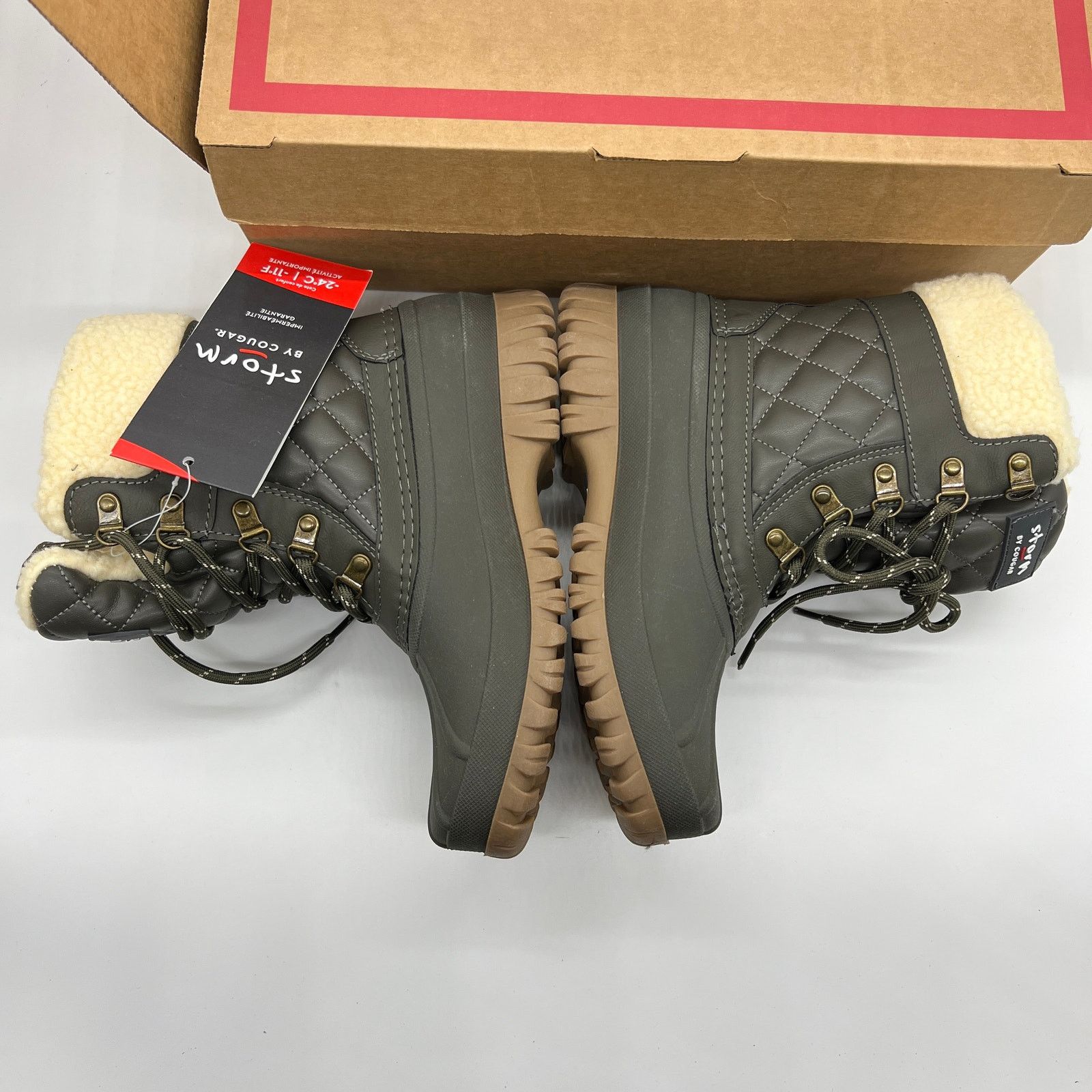 Other Cougar Waterproof Winter Boots Size 7Wide Green Olive Size US 7 / IT 37 - 7 Thumbnail