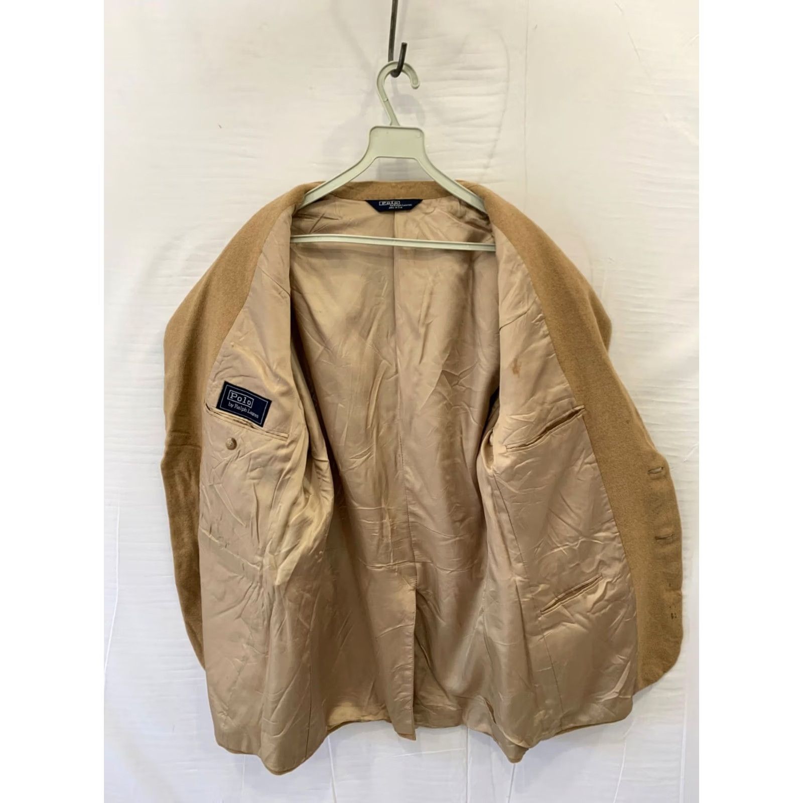 Ralph Lauren VINTAGE Polo Ralph Lauren Blazer Shirt 42R Made in USA Camel Hair Tan Brown Mens USA 2 Piece Notch Lapel 100% Camel Hair Size US XL / EU 56 / 4 - 7 Thumbnail