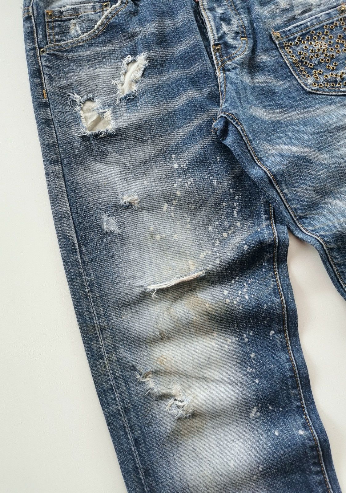 Dsquared2 Dsquared2 Distressed Italy Denim Jeans Size US 33 - 4 Thumbnail