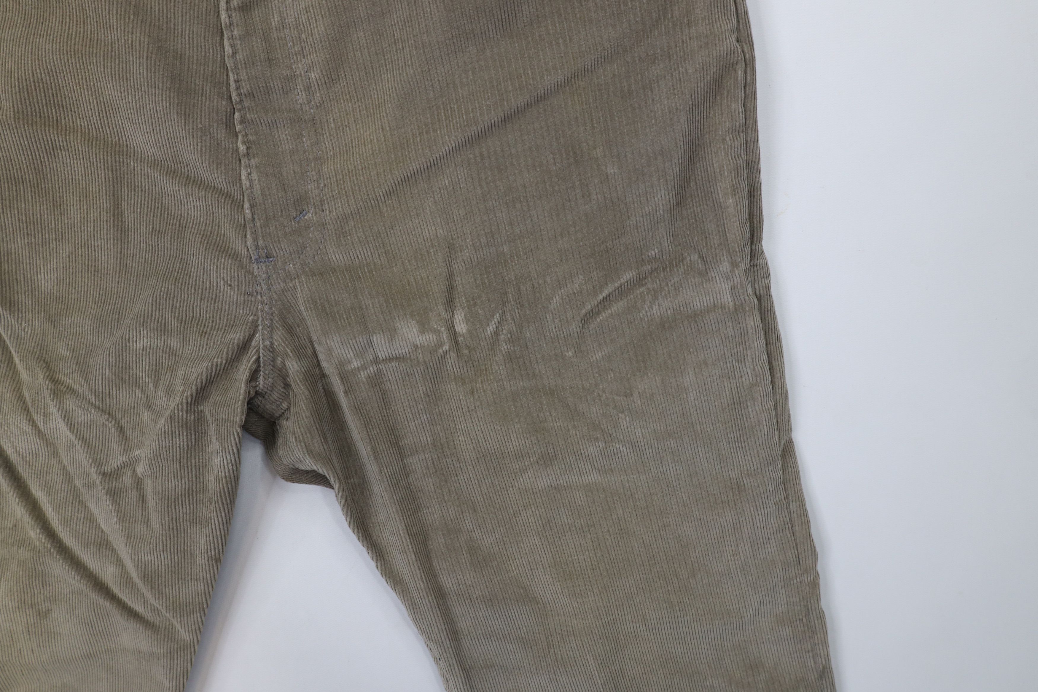 Levi's × Vintage Vintage 80s Levis Flared Corduroy Chino Pants Gray USA Size US 34 / EU 50 - 5 Thumbnail