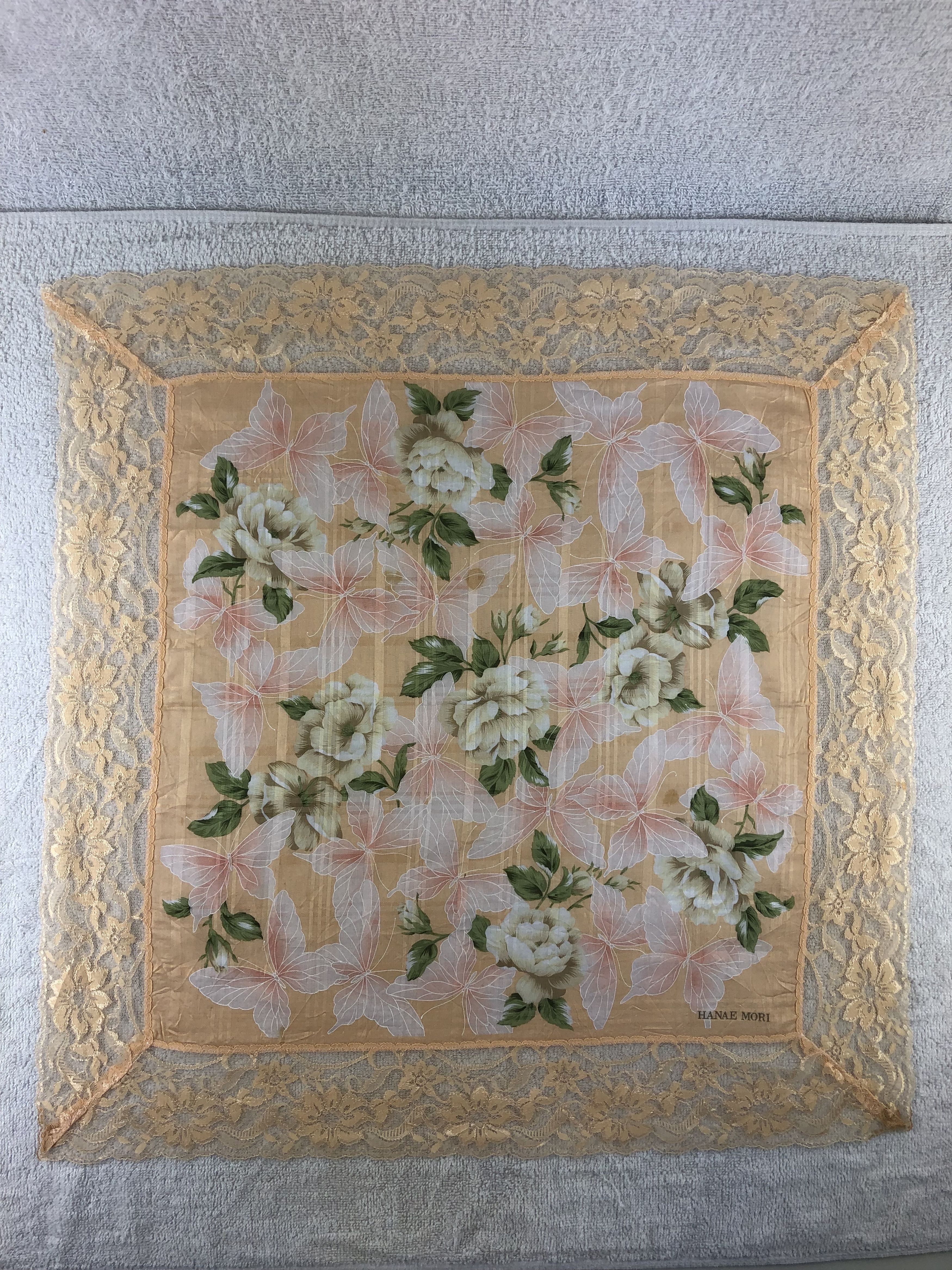 Hanae Mori × Japanese Brand × Vintage Hanae Mori Handkerchief / Bandana / Neckerchief Size ONE SIZE - 3 Thumbnail