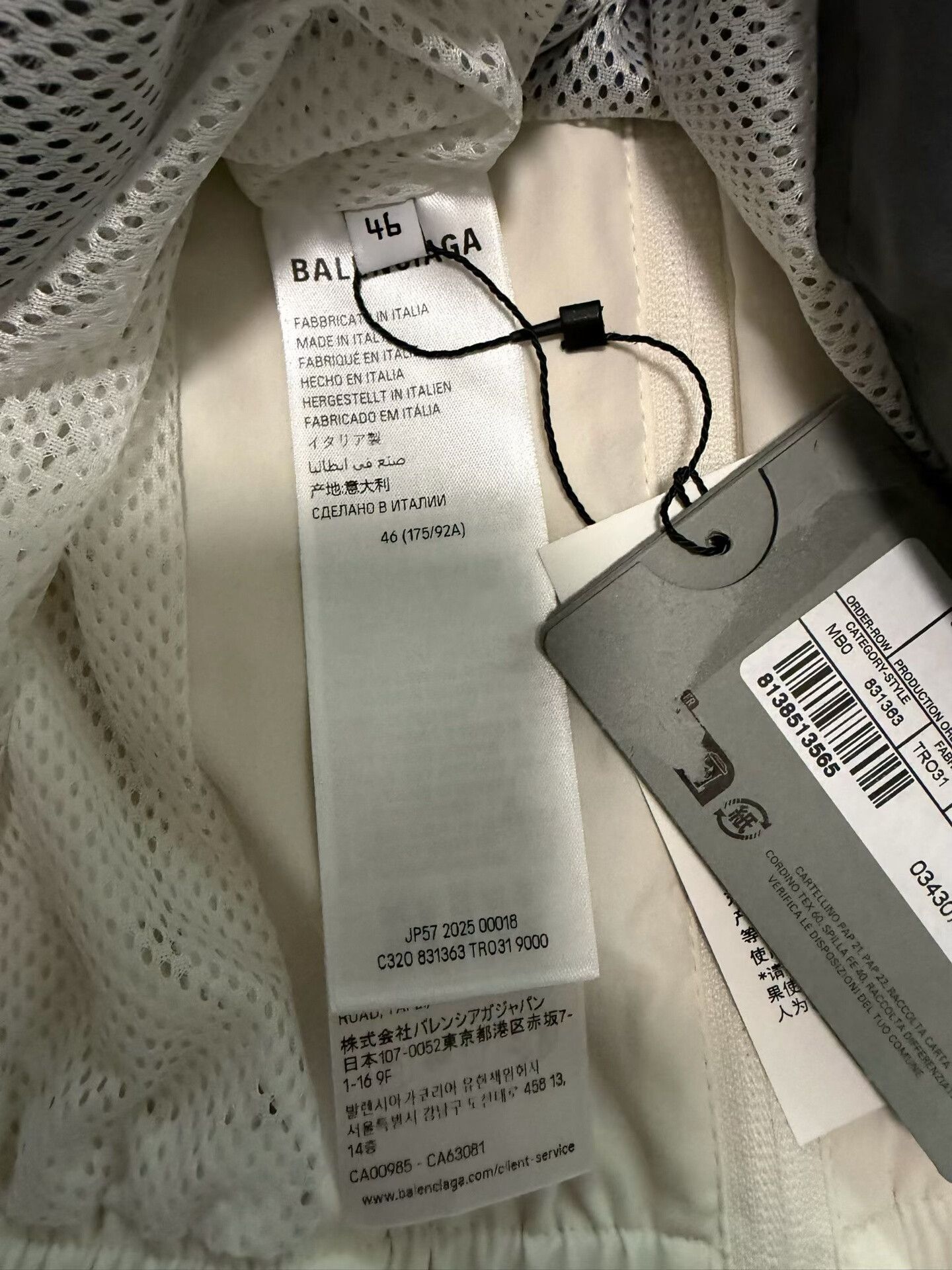 Balenciaga Balenciaga 50/50 Tracksuit Jacket White Gray Size US L / EU 52-54 / 3 - 3 Thumbnail