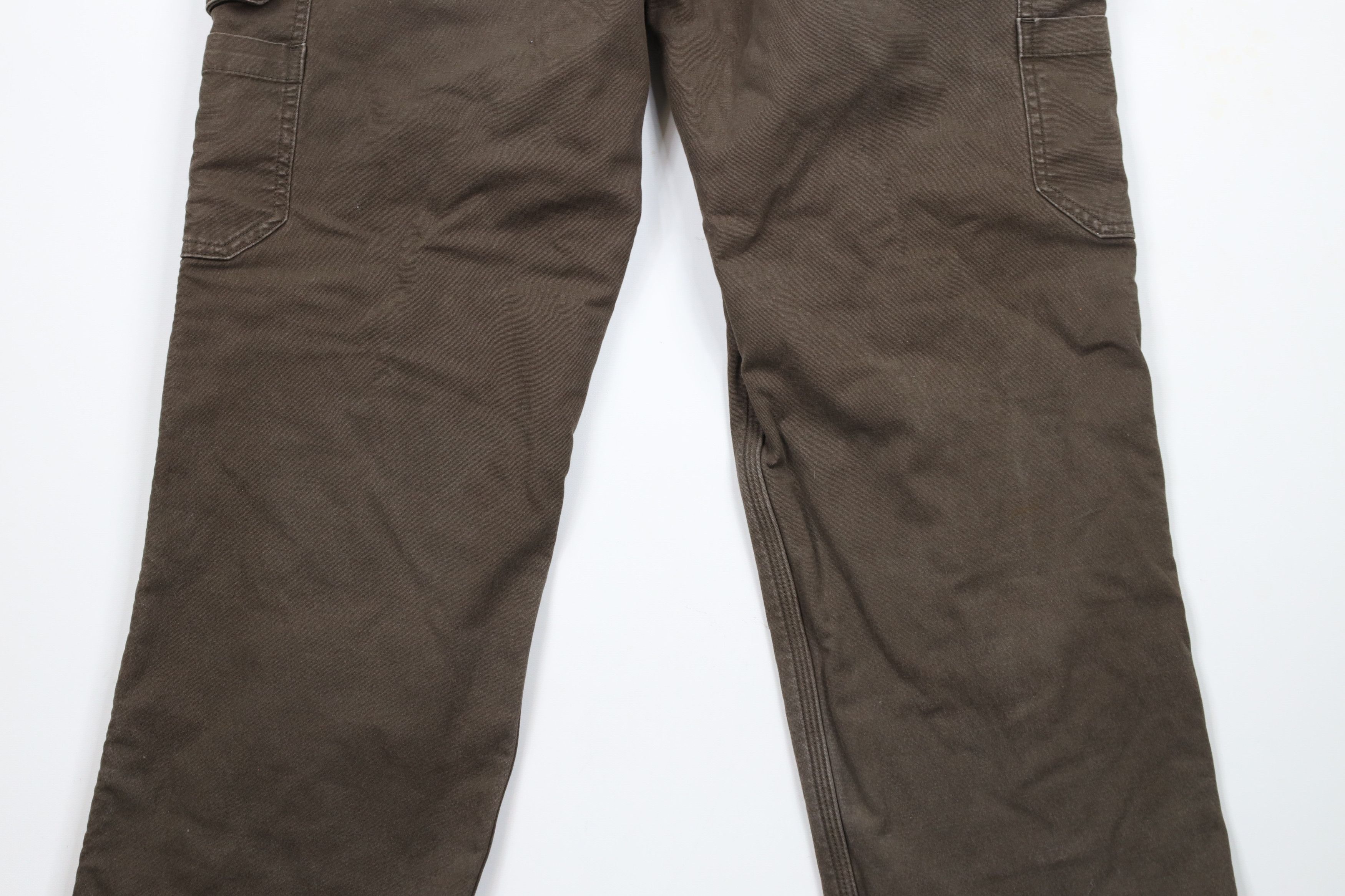 Duluth Trading Company × Vintage Duluth Trading Co Lined Flex Fire Hose Cargo Pants Brown Size US 38 / EU 54 - 11 Thumbnail