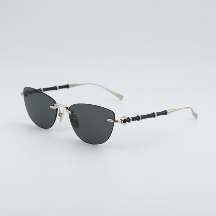 Gucci Gucci GG2063S 002 Sunglasses Shiny Endura Gold Cat Eye Frame Size ONE SIZE - 1 Thumbnail