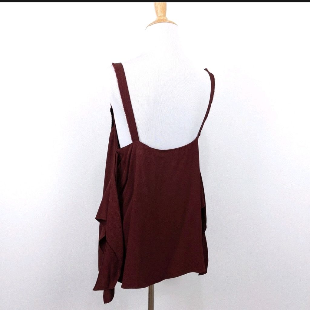 Helmut Lang Helmut Lang Maroon Tank Top Size L / US 10 / IT 46 - 3 Thumbnail