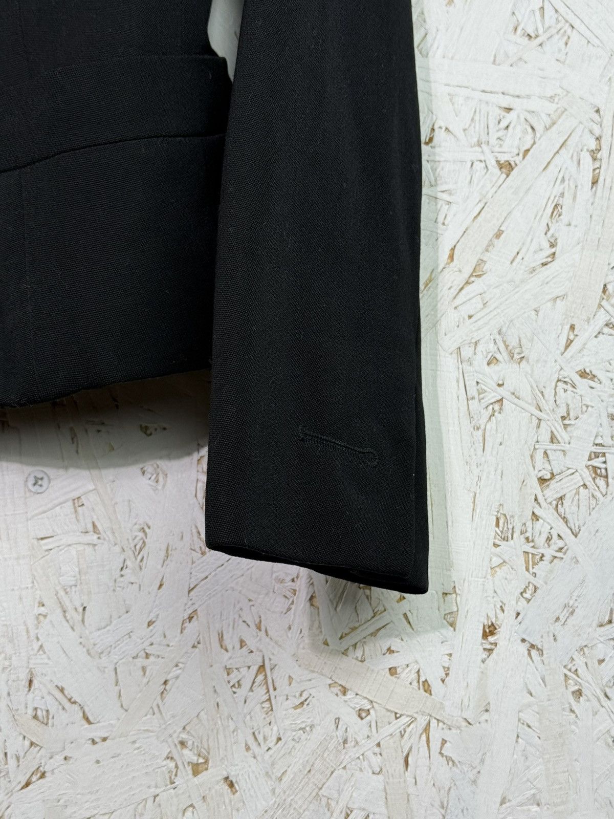 Yves Saint Laurent 80s Yves Saint Laurent Rive Gauche Satin Collar Blazer 34 Size XXS / US 00 / IT 34 - 4 Thumbnail