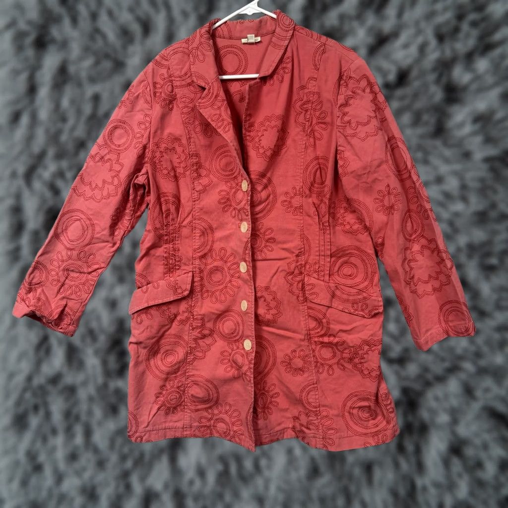J. Jill VINTAGE J Jill Tailored Jacket Blazer L Artsy Business Casual Layering Boho Chic Travel Size L / US 10 / IT 46 - 1 Thumbnail