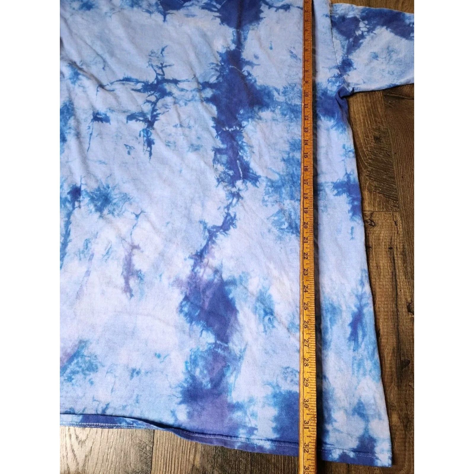 Vintage VINTAGE M&M World Las Vegas Unisex Adult Tie Dye Blue Short Sleeve One Size Sleep Shirt Size ONE SIZE - 2 Thumbnail