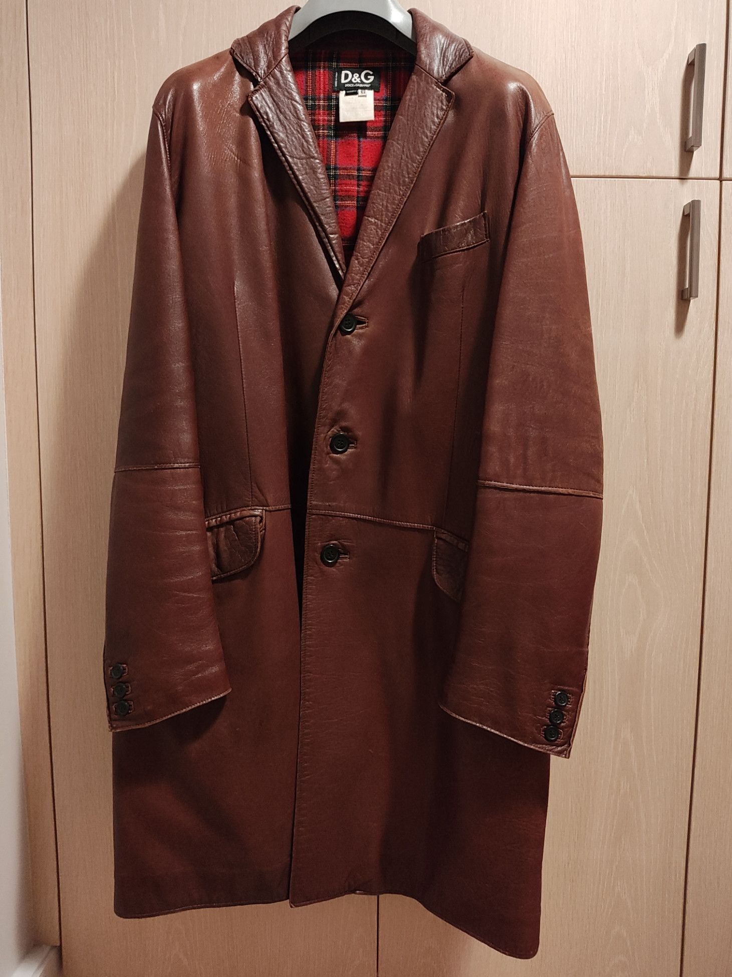 Dolce & Gabbana Vintage D&G by Dolce & Gabbana Leather Coat Size US L / EU 52-54 / 3 - 1 Thumbnail