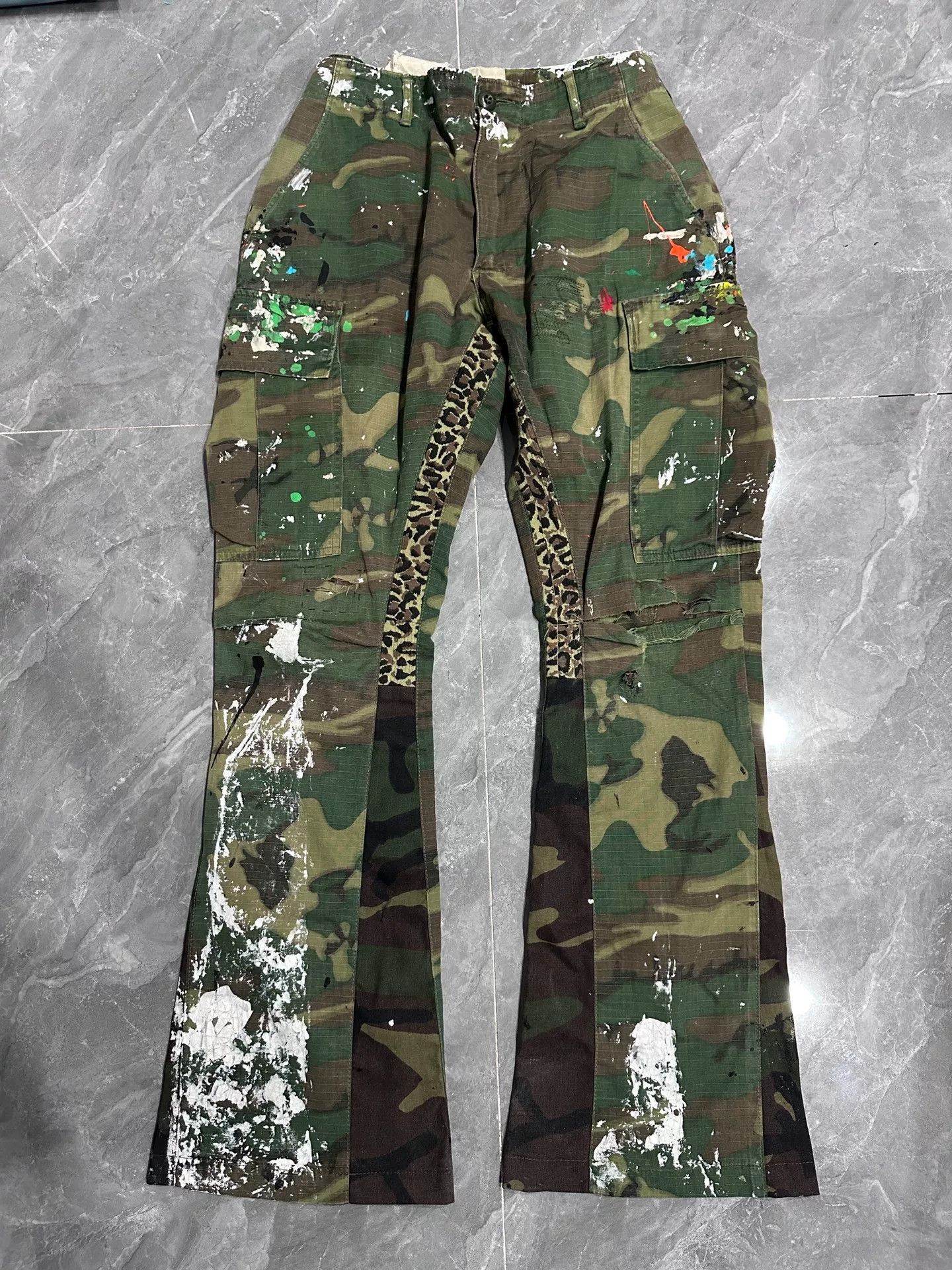 Gallery Dept. Limited Edition Camouflage Leopard Print Jeans Size US 31 - 1 Thumbnail