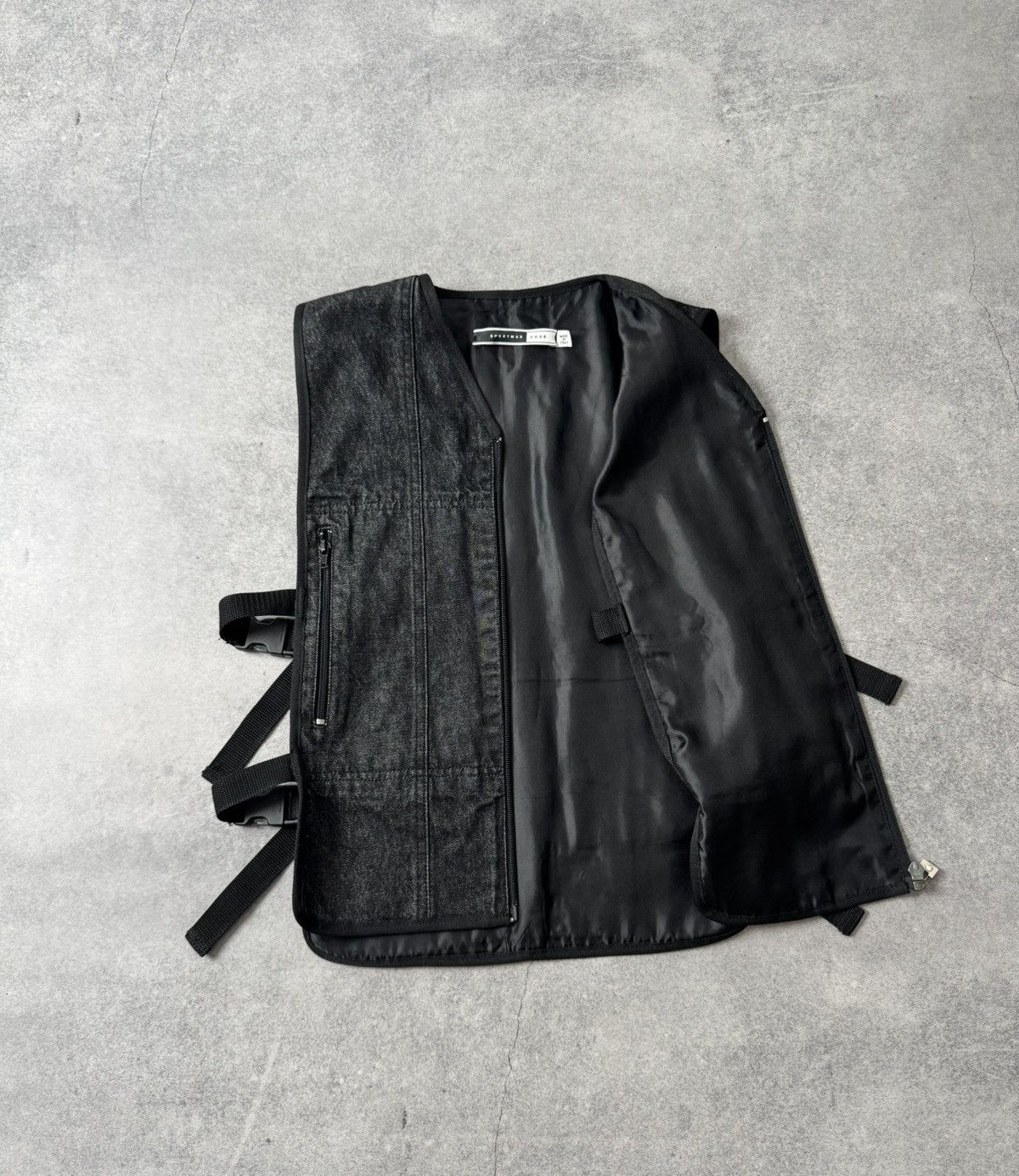 Japanese Brand Sportmax Code archive black armour vests unisex 00s Size US M / EU 48-50 / 2 - 4 Thumbnail