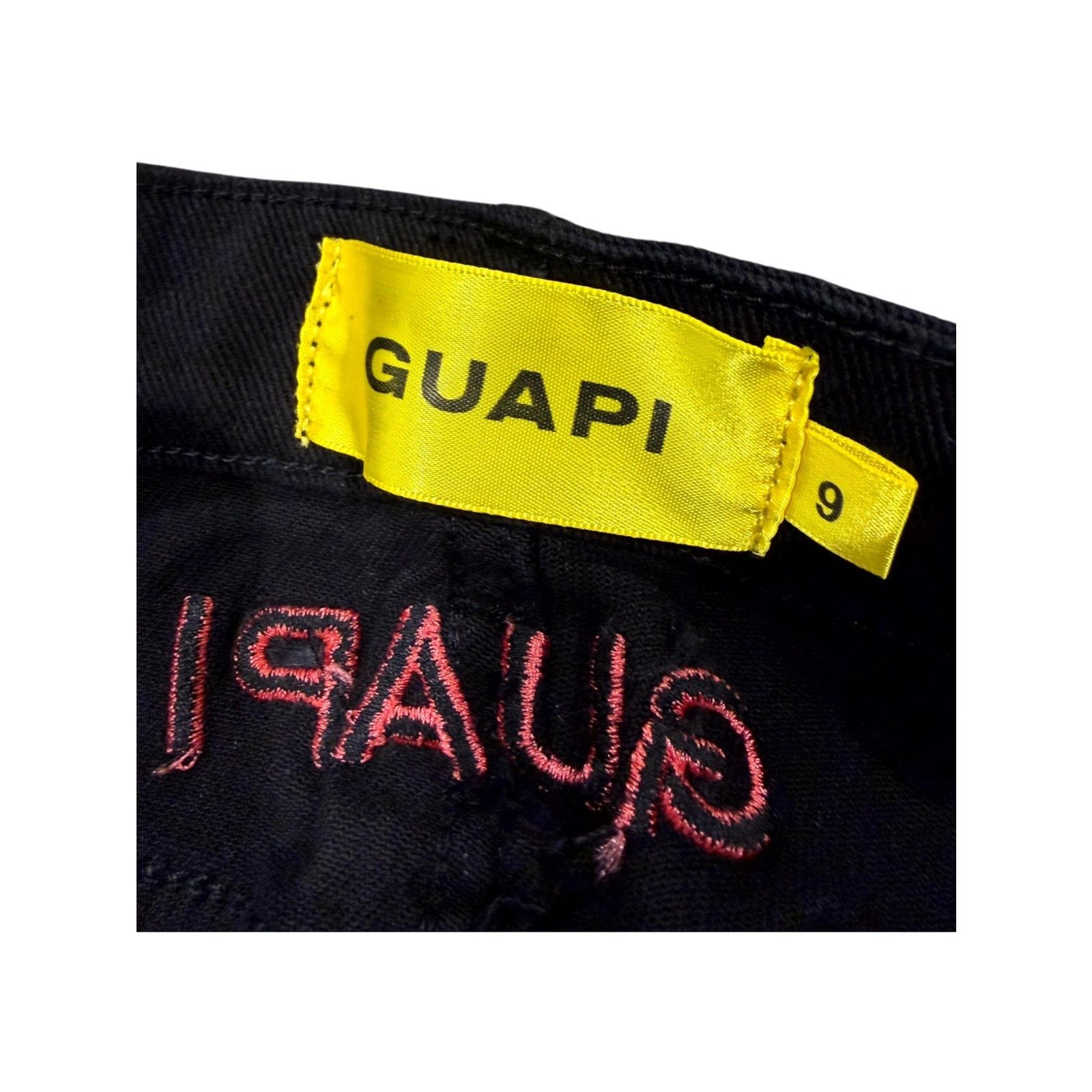 GUAPI Guapi Cherry Blossom Black Jeans Size US 30 / EU 46 - 4 Thumbnail