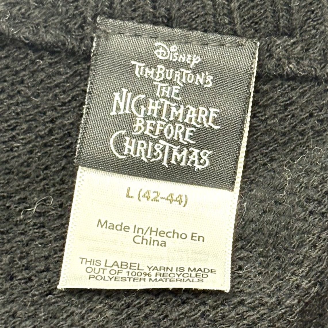 Disney Disney Nightmare Before Christmas Jack Skellington Jolly Holiday Sweater L Mens Crew Neck Knit Acrylic Black Size US L / EU 52-54 / 3 - 3 Thumbnail