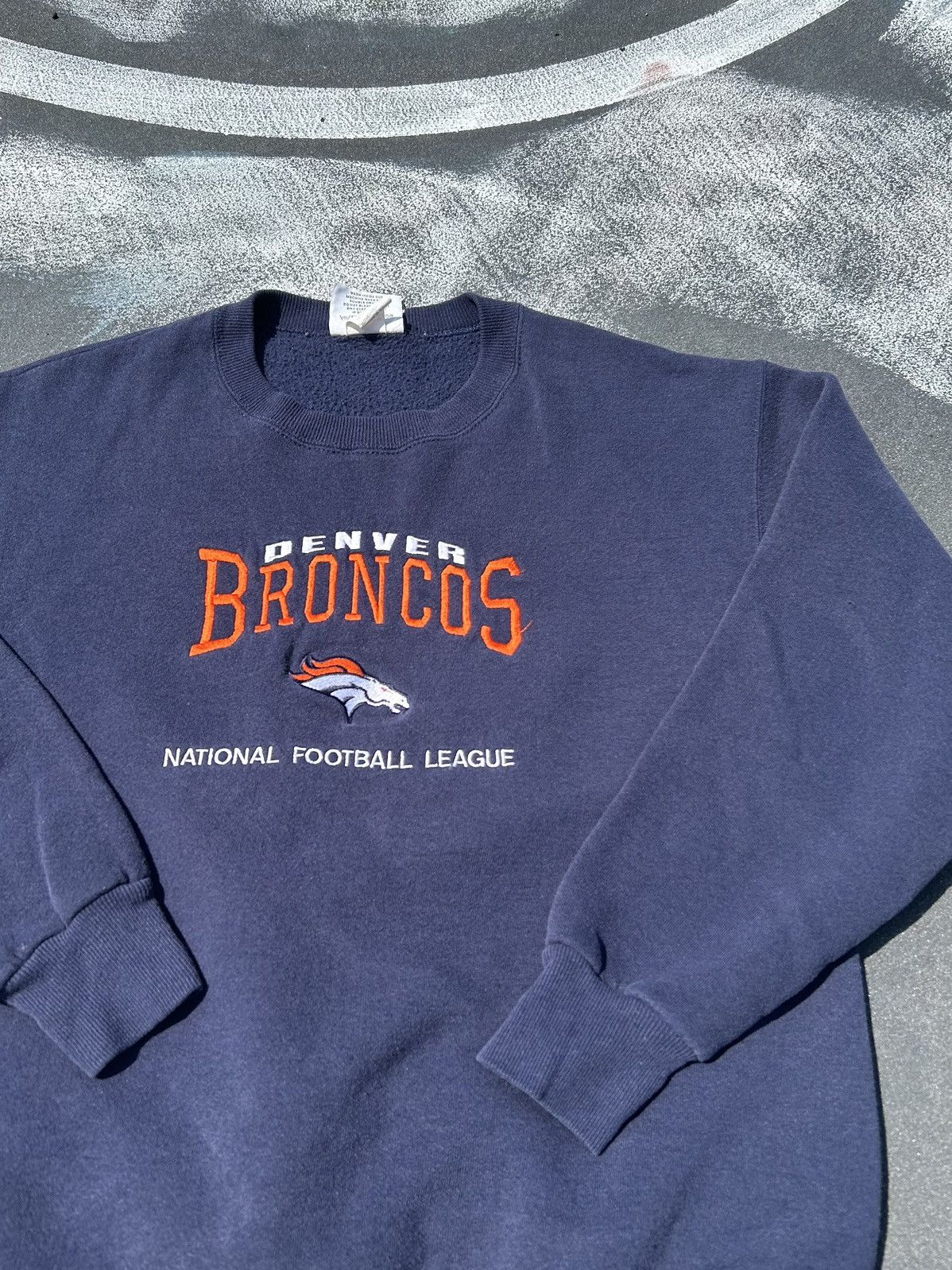 Vintage Denver Broncos Lee Sport NFL offers Football Crewneck Sweatshirt 50-50 Tagg