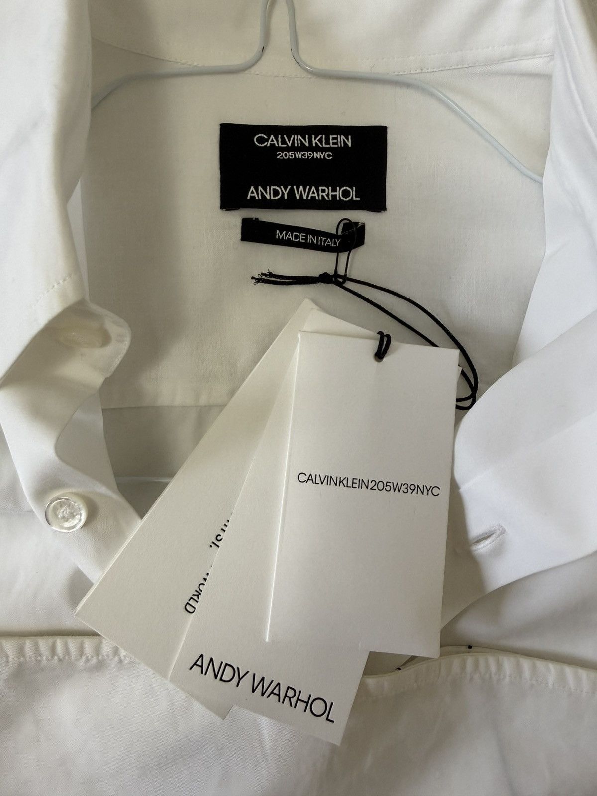 Calvin Klein 205W39NYC Calvin Klein 205W39NYC Raf Simons x Andy Warhol White Shirt Size US S / EU 44-46 / 1 - 6 Thumbnail
