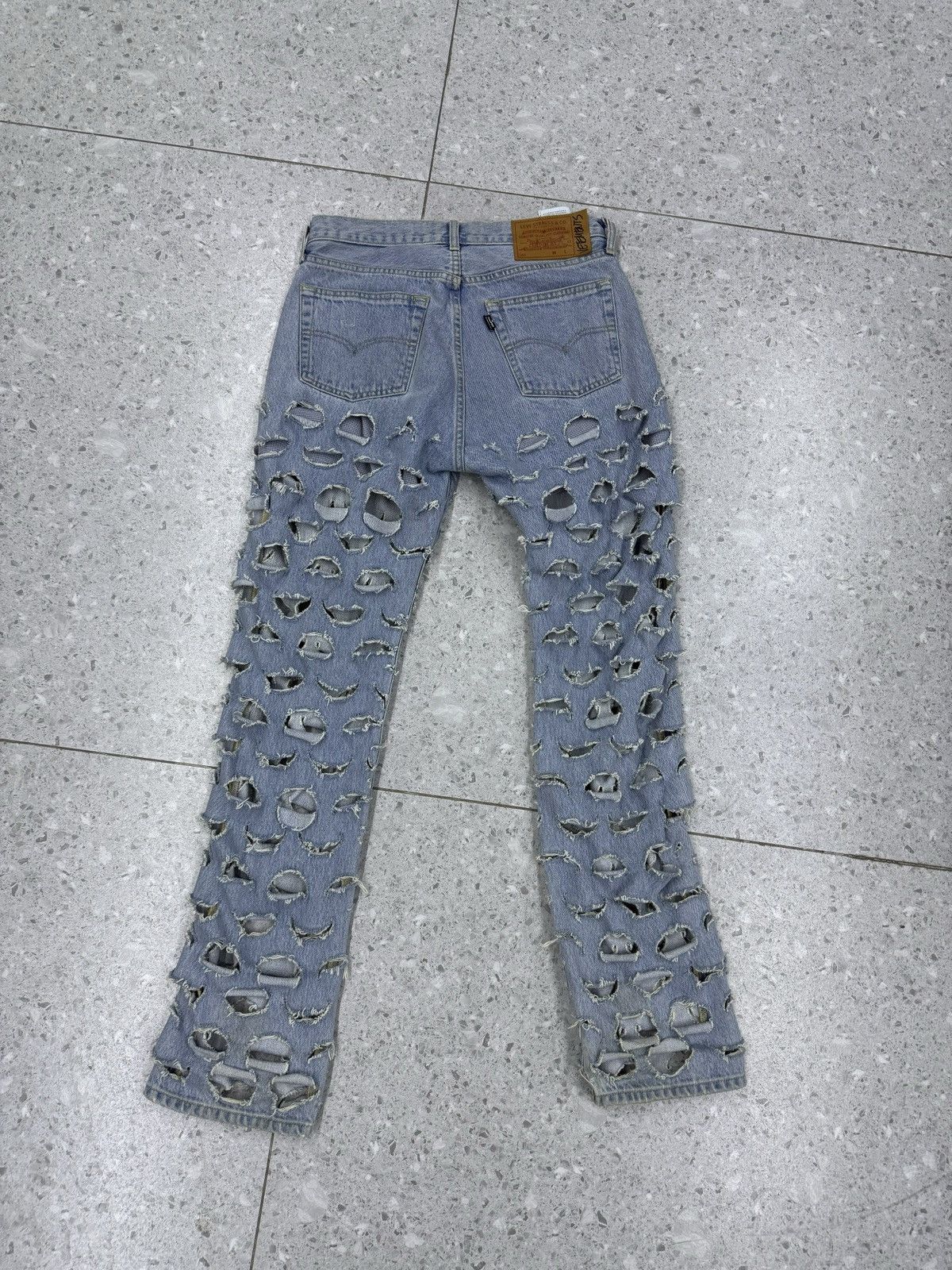 Vetements Vetements 18aw destroyed denim Size US 33 - 12 Thumbnail
