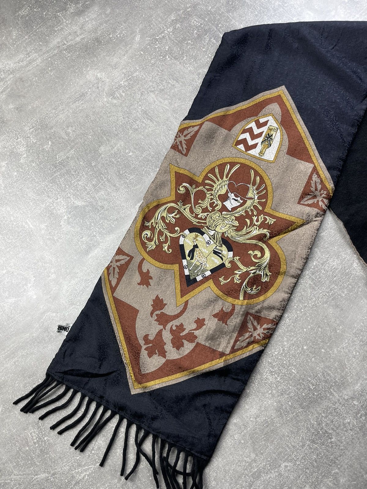 Moschino Moschino Vintage Printed Silk Scarf Italy 1990s One Size Size ONE SIZE - 2 Thumbnail
