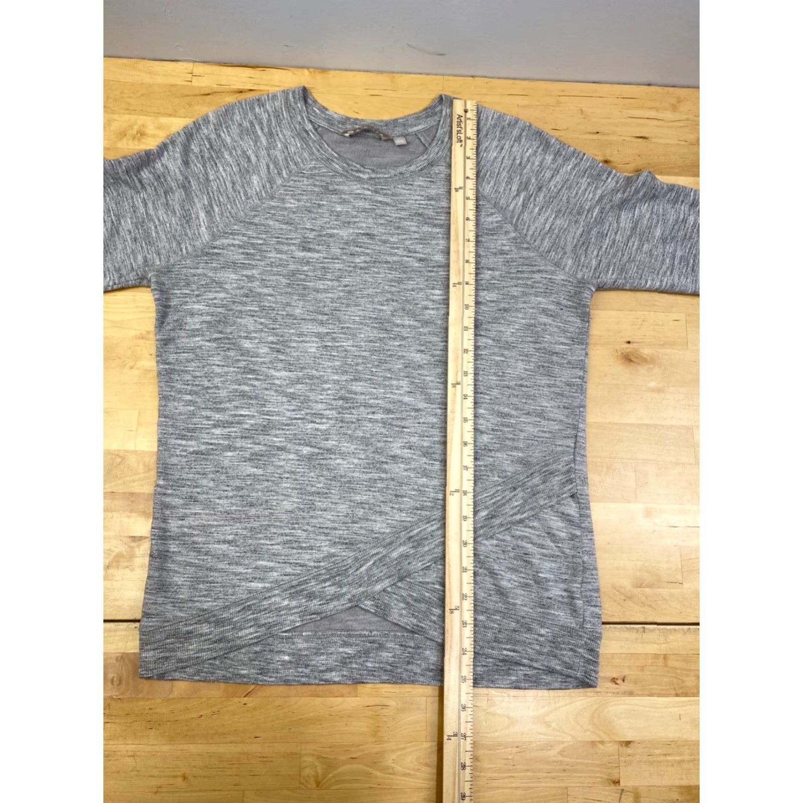 Athleta Athleta Shirt Womens Small Tall Gray Long Sleeve Pullover Casual T-Shirt Fitness Sports Size S / US 4 / IT 40 - 4 Thumbnail