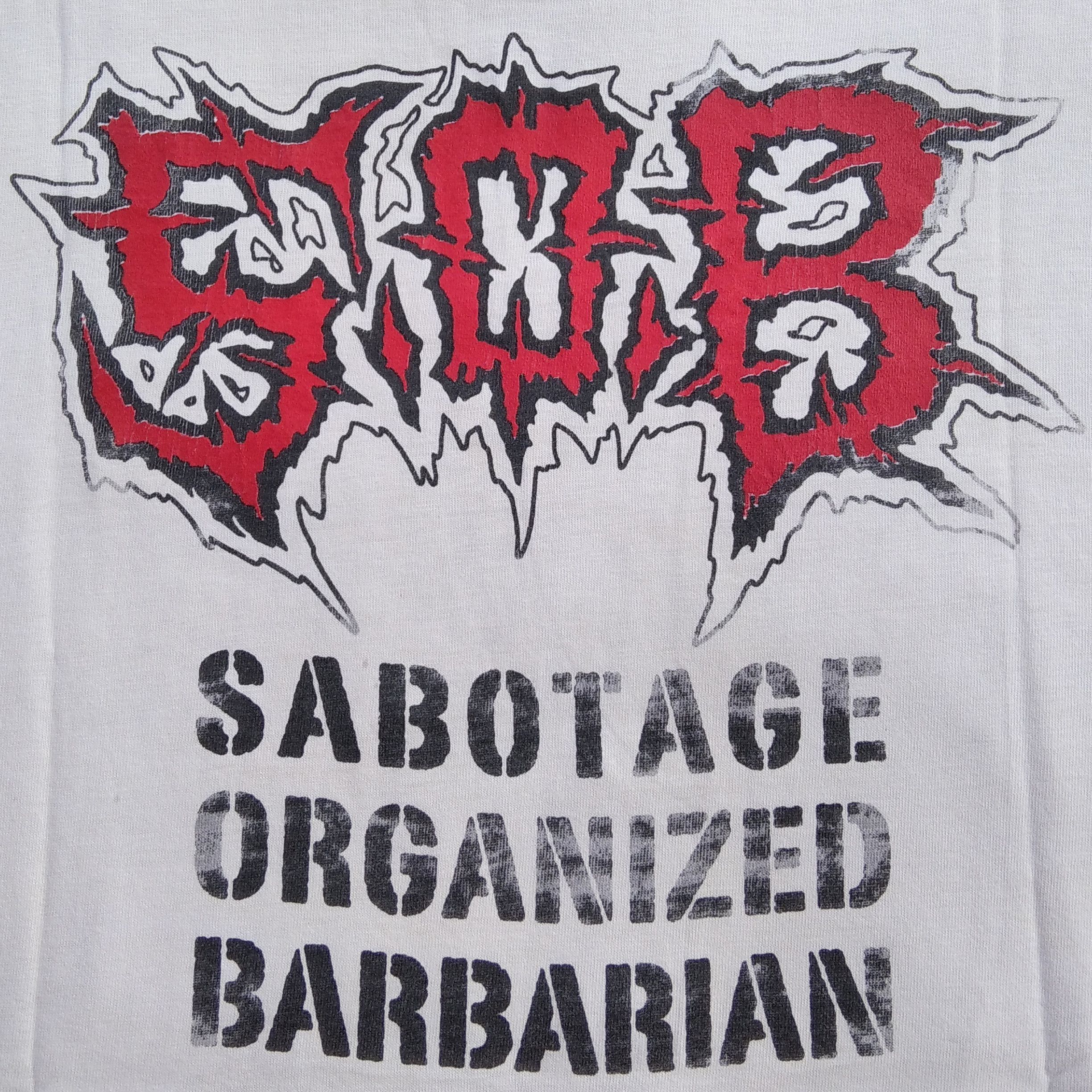 Band Tees Vintage Bootleg 00's S.O.B Japanese Grindcore Band Size US XL / EU 56 / 4 - 7 Thumbnail