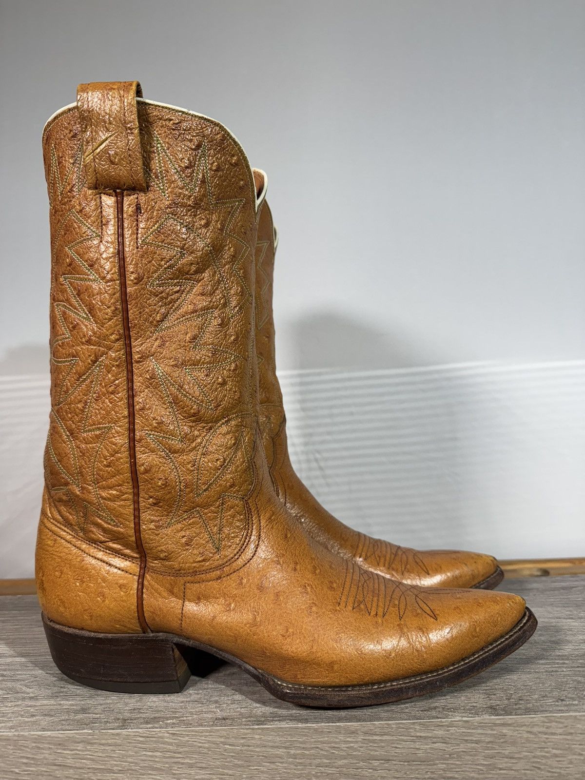 Nocona Boots Exotic Early 60s Nocona Men's Cowboy Boots Size 9B The Big O Size US 9 / EU 42 - 4 Thumbnail