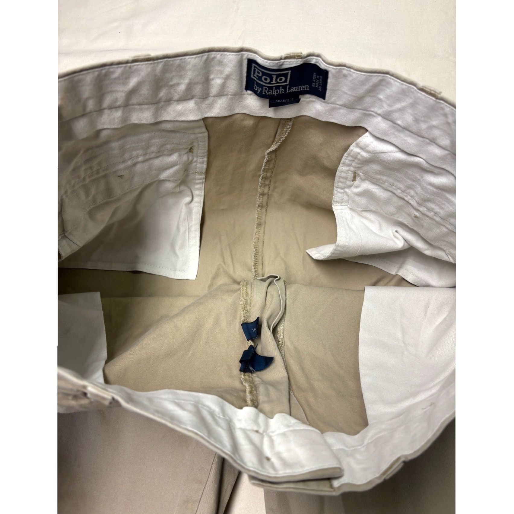 Polo Ralph Lauren VINTAGE Polo Ralph Lauren Prospect Chino Pants Tan Cotton Men's 36x32 Straight Fit Size US M / EU 48-50 / 2 - 4 Thumbnail