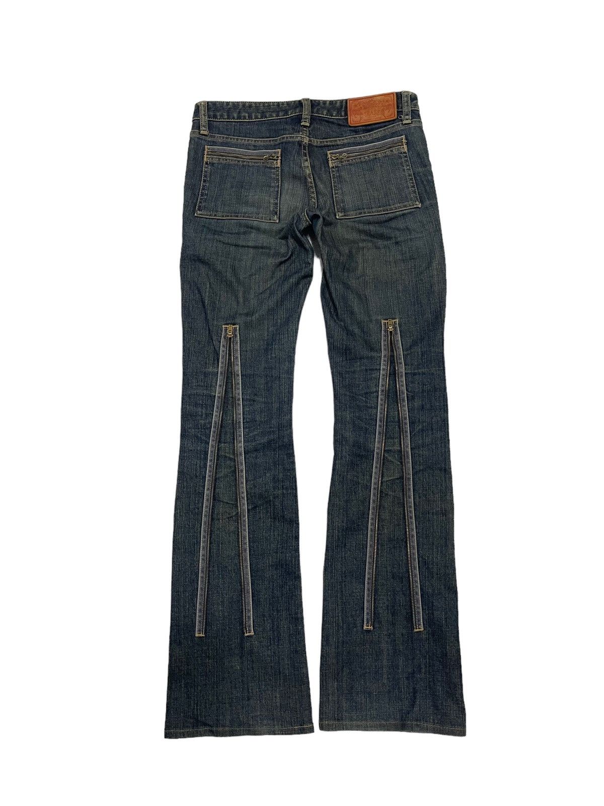 MOUSSY Vintage Moussy Zipper Denim Jeans ! Very Rare Design Size US 30 / EU 46 - 3 Thumbnail