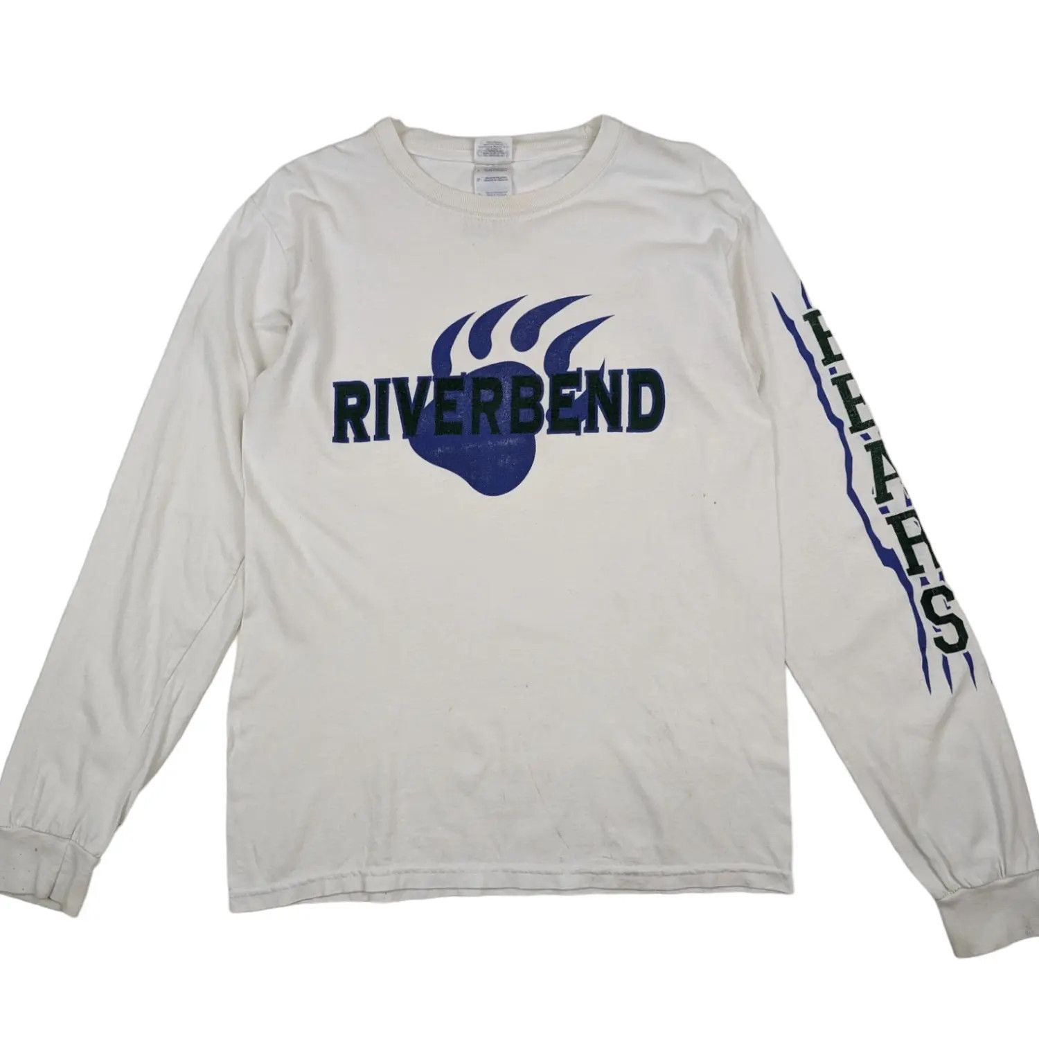 Gildan Vtg RIVERBAND School Bears American Football Long Sleeve Tee Size US S / EU 44-46 / 1 - 2 Thumbnail