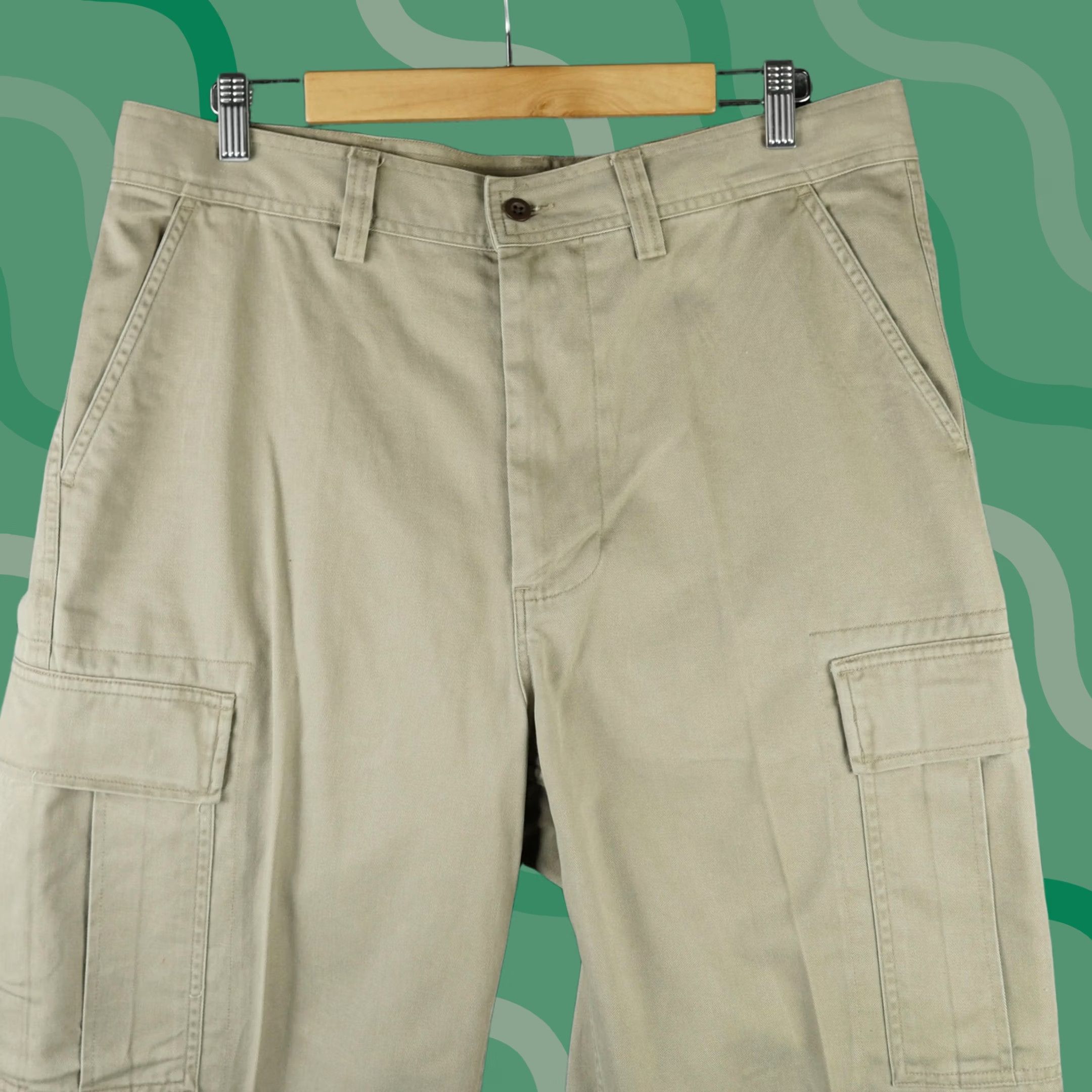 Polo Ralph Lauren Vintage Polo Ralph Lauren Pants Mens 34x30 Beige Cargo Relaxed Fit Workwear Beige USA Mens Pants Cargo Pocket Straight Leg Casual Workwear Size US 34 / EU 50 - 1 Thumbnail