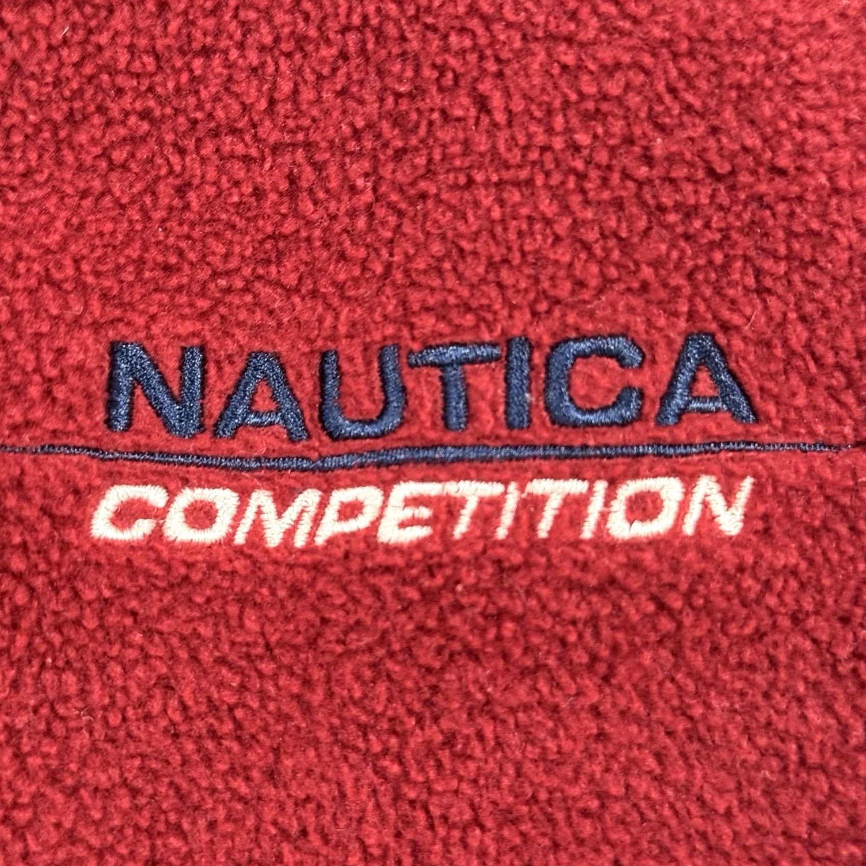 Nautica VINTAGE Nautica Competition Red Fleece Pullover Sweatshirt XS XL 90s 1/4 Zip Embroidered Logo Men's Pullover Yellow Size US XL / EU 56 / 4 - 4 Thumbnail