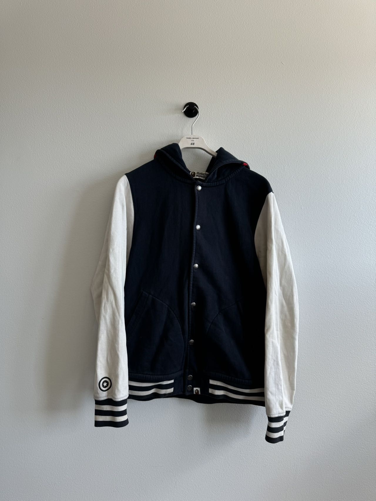 Bape A Bathing Ape Shark Hoodie Varsity Jacket Size US XL / EU 56 / 4 - 1 Thumbnail