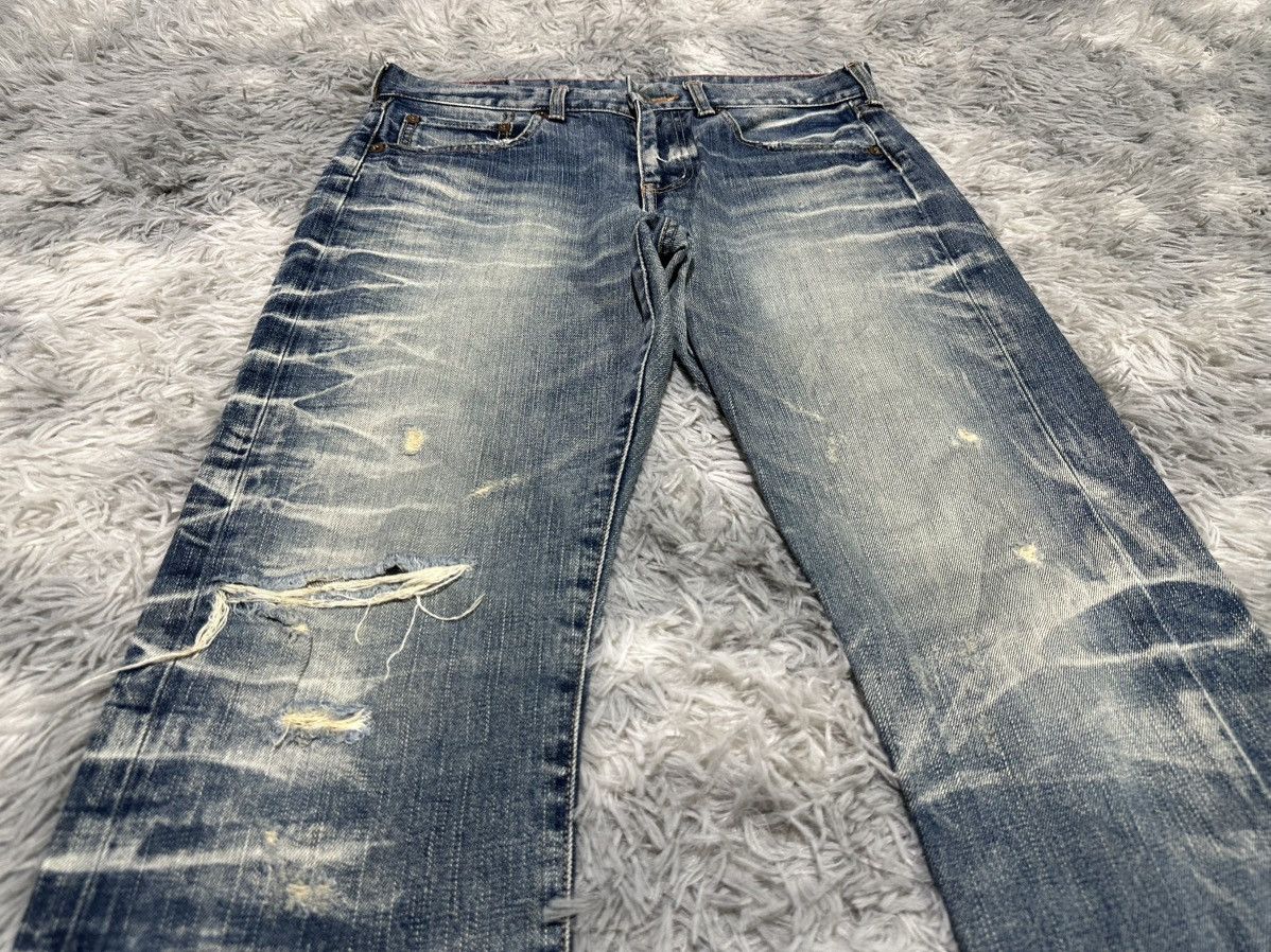 Japanese Brand 🔥Y2K Soul Of Freedom Made In Heaven Whisker Denim Size US 32 / EU 48 - 2 Thumbnail