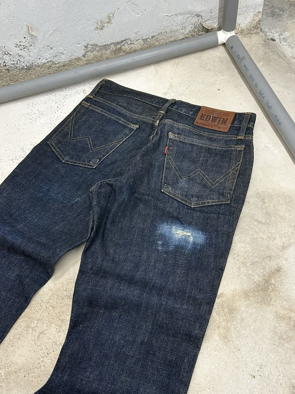 Edwin × Japanese Brand × Vintage Vintage Flare Edwin Japan 53 400XX Distressed Jeans Denim Size US 29 - 10 Thumbnail