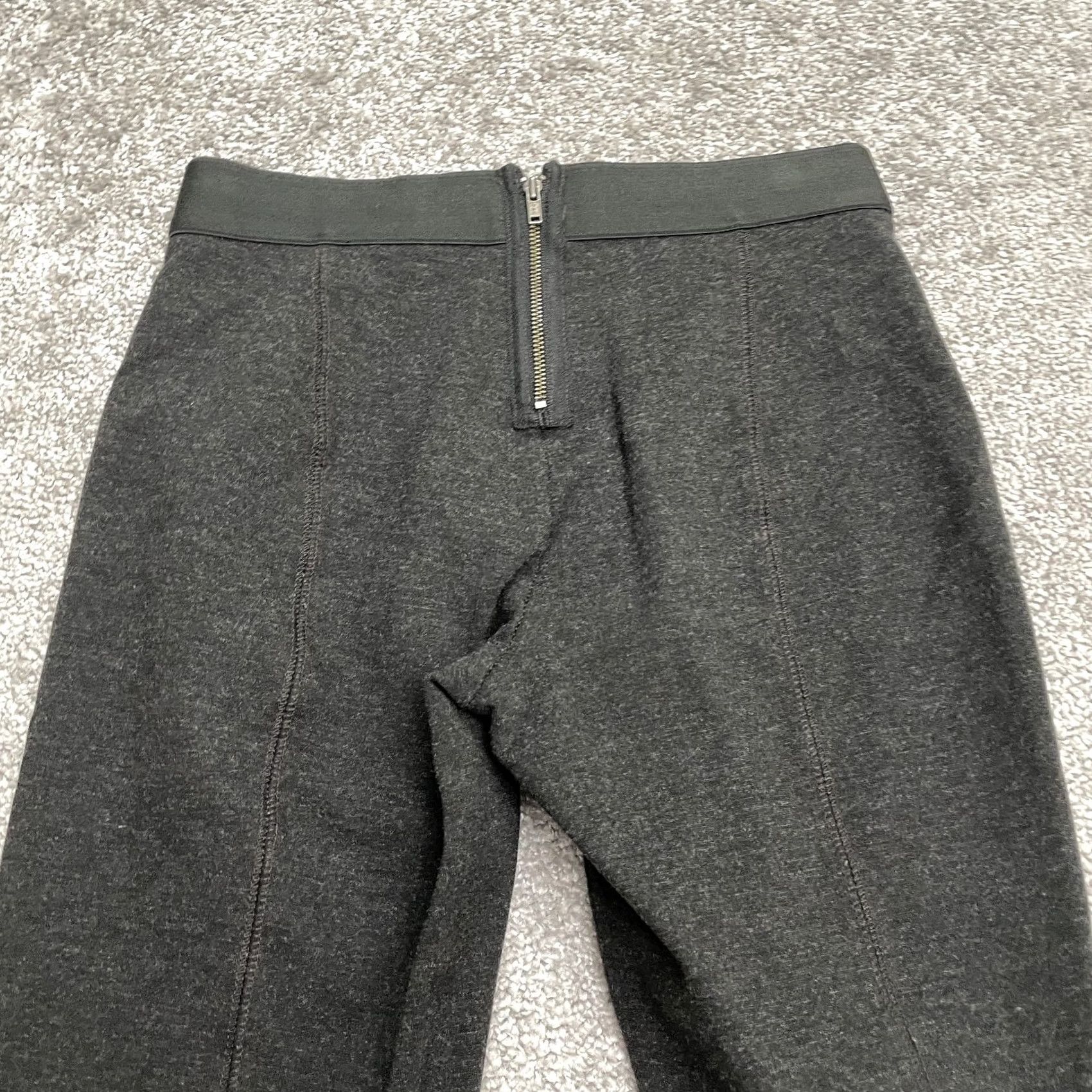 J.Crew J.CREW Pixie Jeans 00R Dark Gray Mid Rise Skinny Leg Pants Womens Regular 24x28.5 Knit Stretch Zipper Front Flat Front Casual Workwear 00 Size 24" / US 00 / IT 34 - 3 Thumbnail