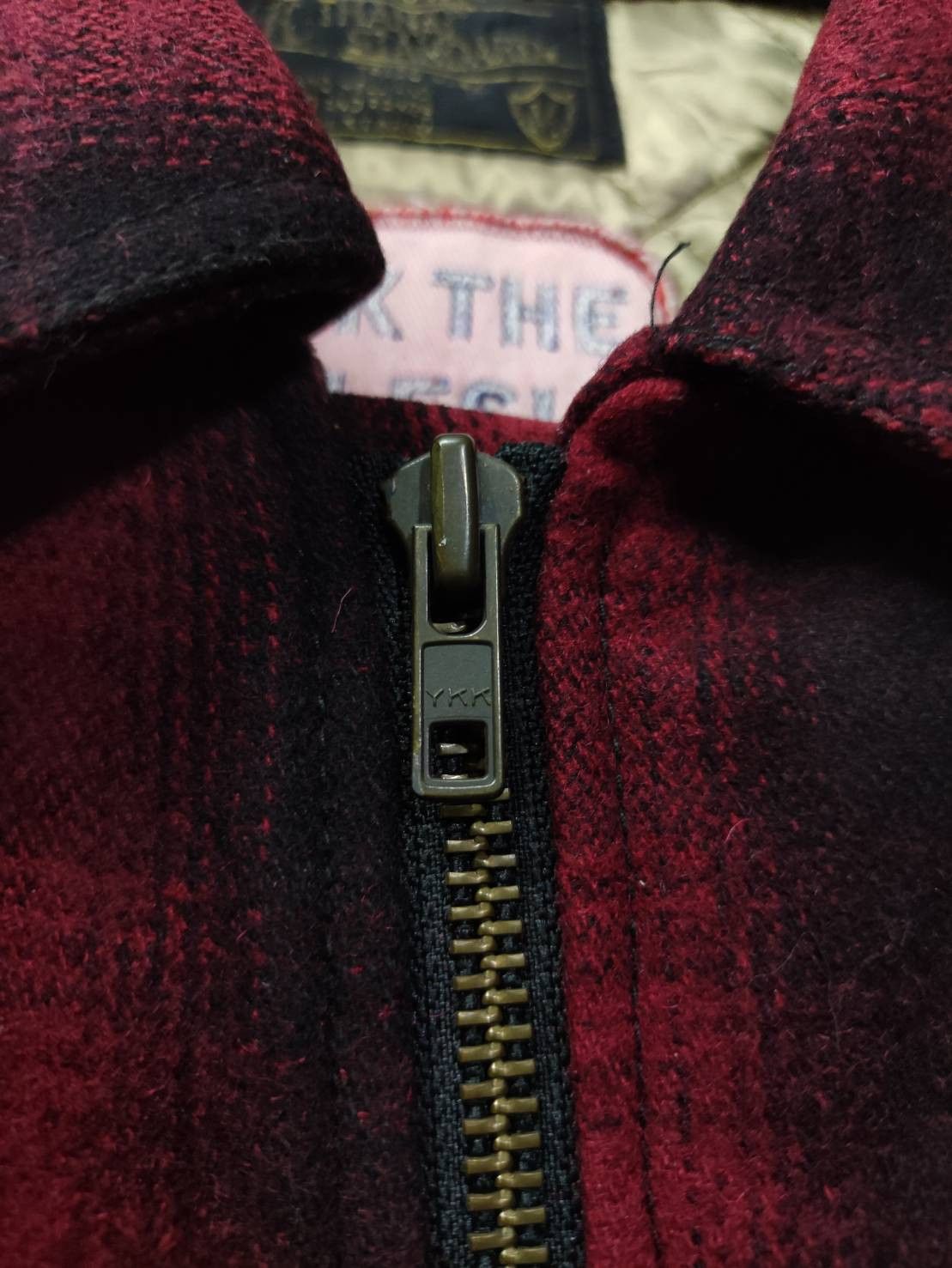 Japanese Brand Vtg Thanal Standard " Fuck The Rules " Leathers Wool Jacket Size US M / EU 48-50 / 2 - 6 Thumbnail