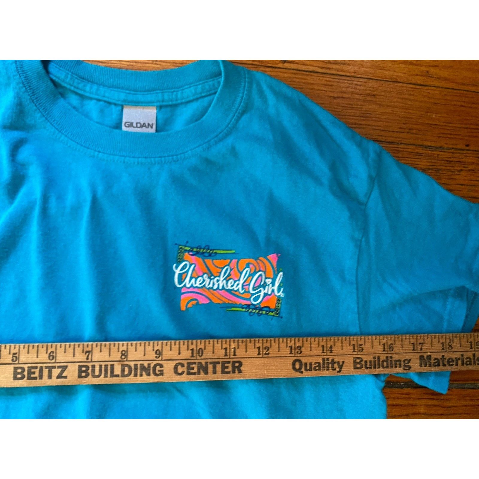 Gildan Cherished Girl Gildan T Shirt Cross Women’s Small Blue Size S / US 4 / IT 40 - 7 Thumbnail