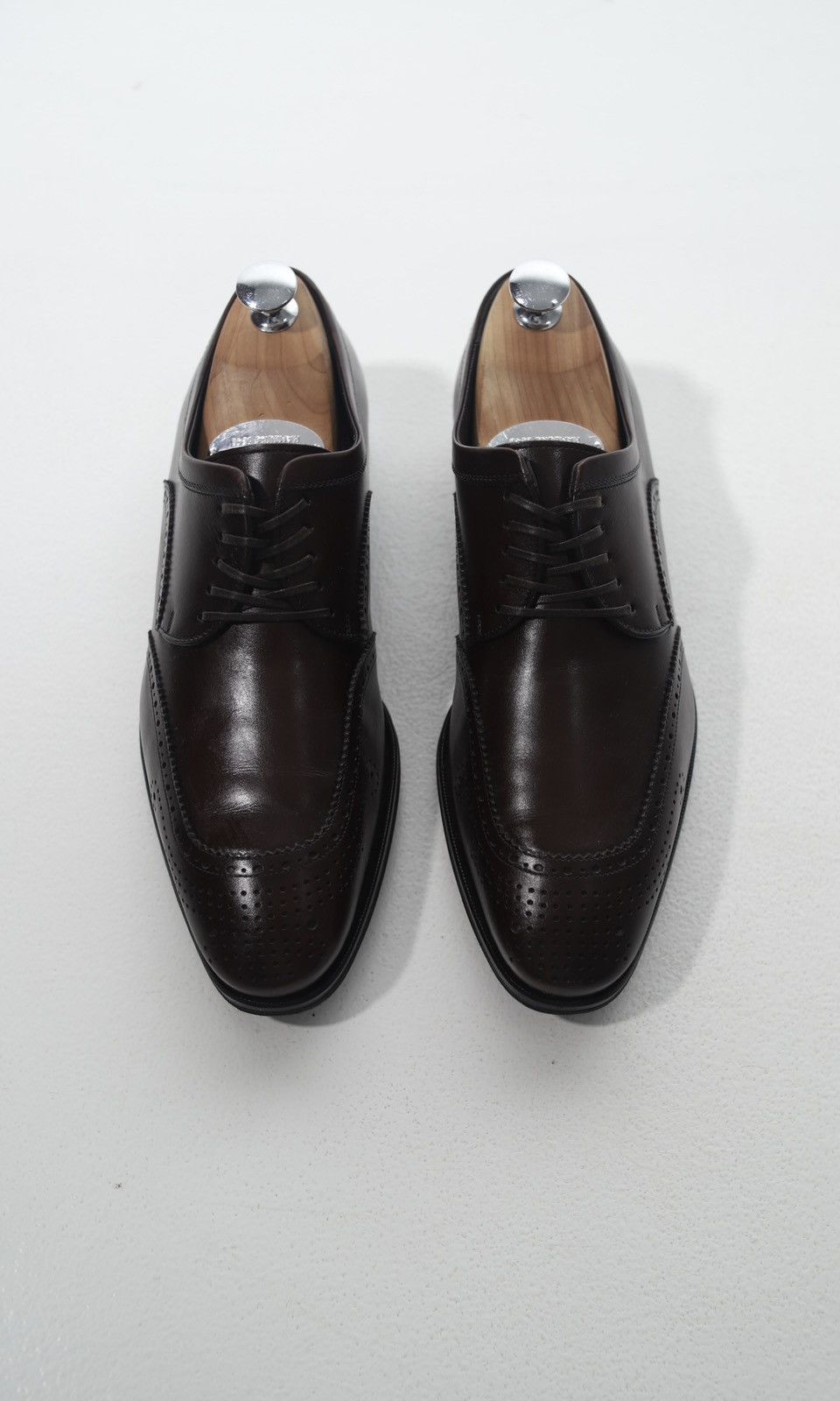 Salvatore Ferragamo SALVATORE FERRAGAMO Derby Leather Shoes MURANO Perforated Size US 8.5 / EU 41-42 - 3 Thumbnail