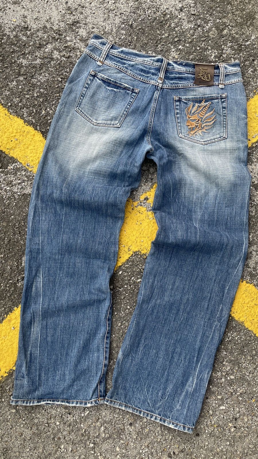 Japanese Brand × Jean × Vintage Vintage Rare Oniarai Jeans Denim Japan Size US 39 - 2 Thumbnail