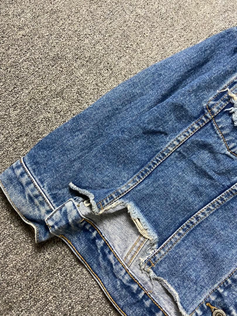 Japanese Brand ANAP Brand Distressed Denim Jacket (186) Size US M / EU 48-50 / 2 - 8 Thumbnail