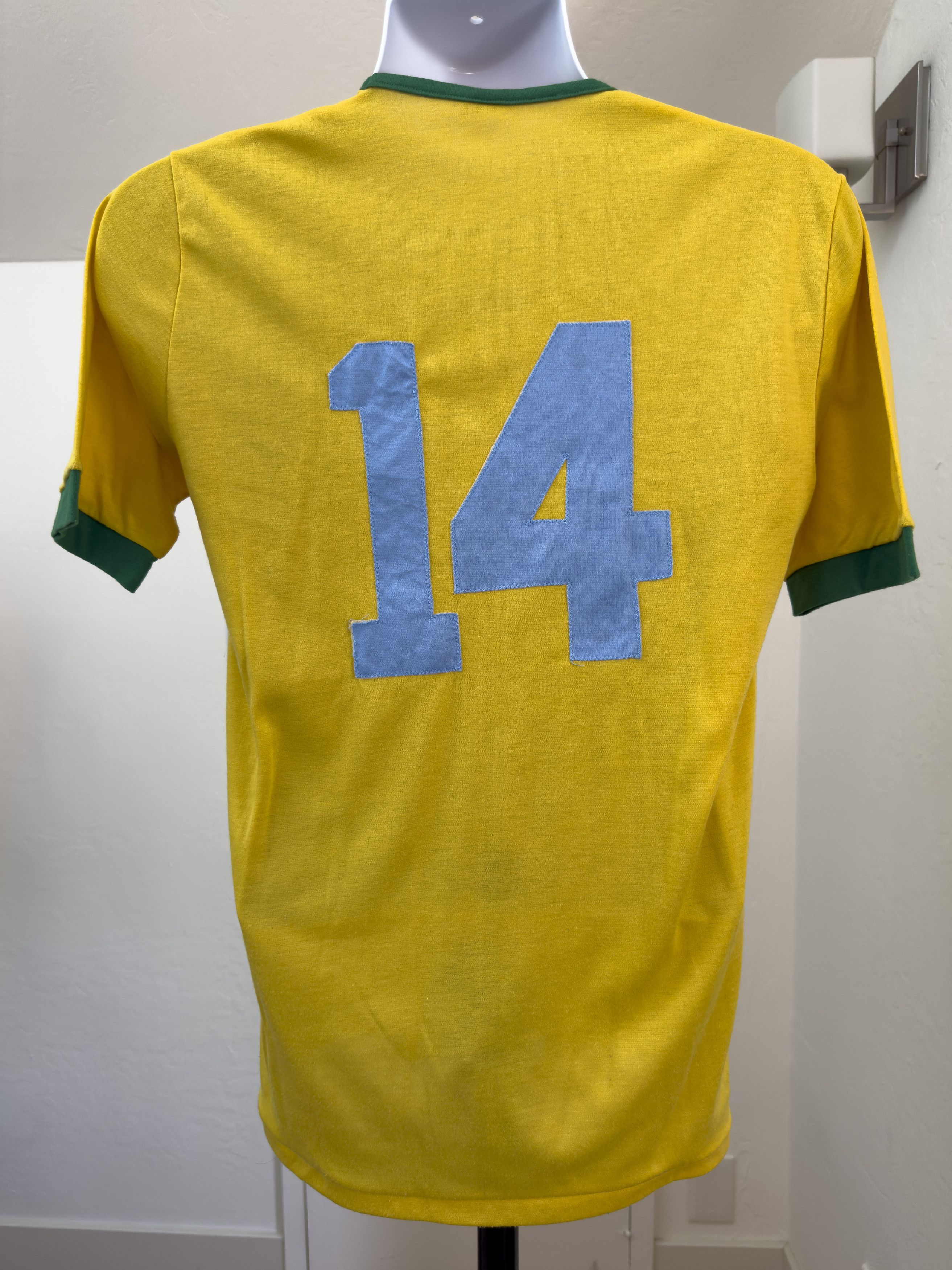 Other Vintage Bandegua Yellow Green Ringer Jersey Single Stitch T Size US M / EU 48-50 / 2 - 3 Thumbnail